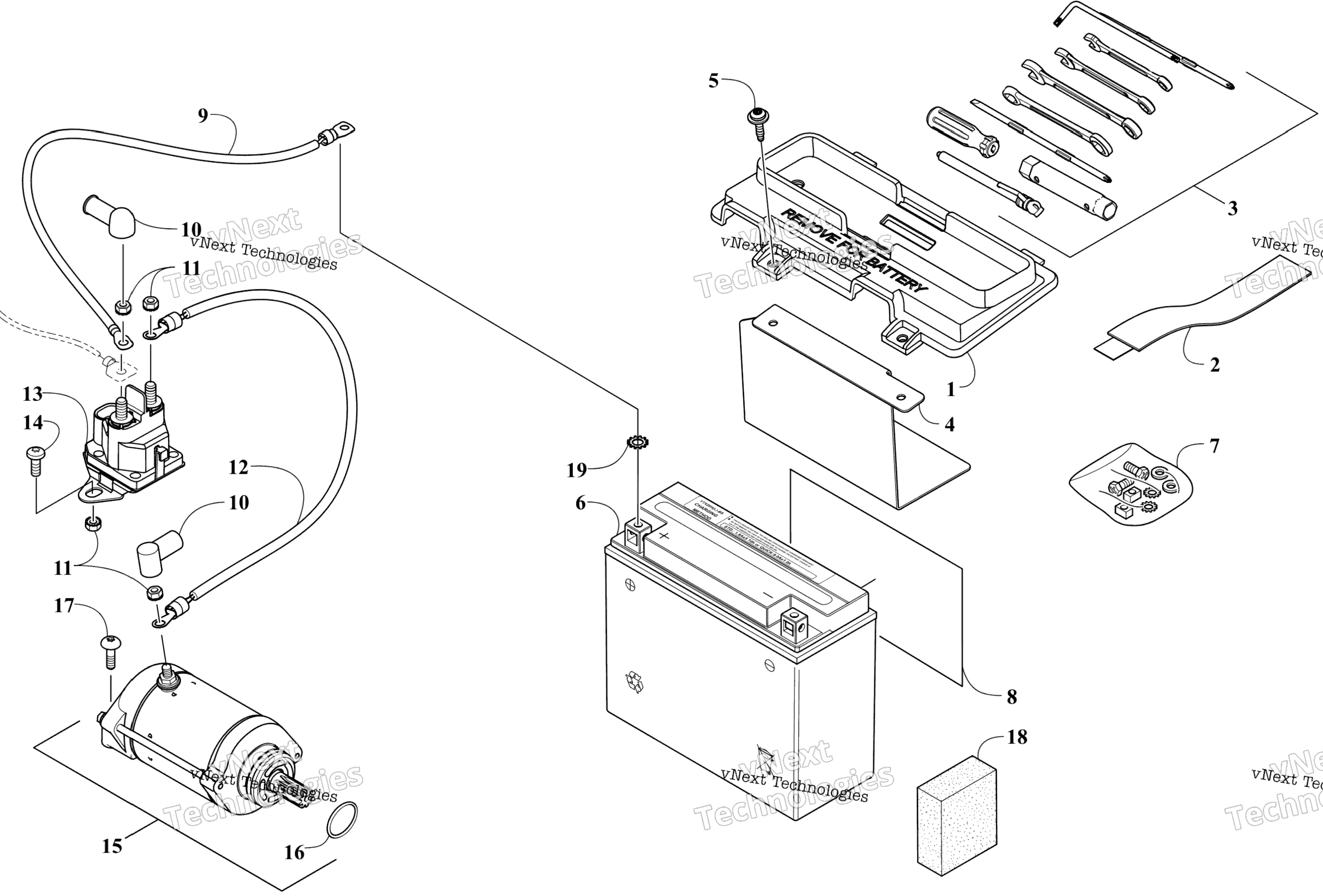 Аккумулятор And Starter Assembly