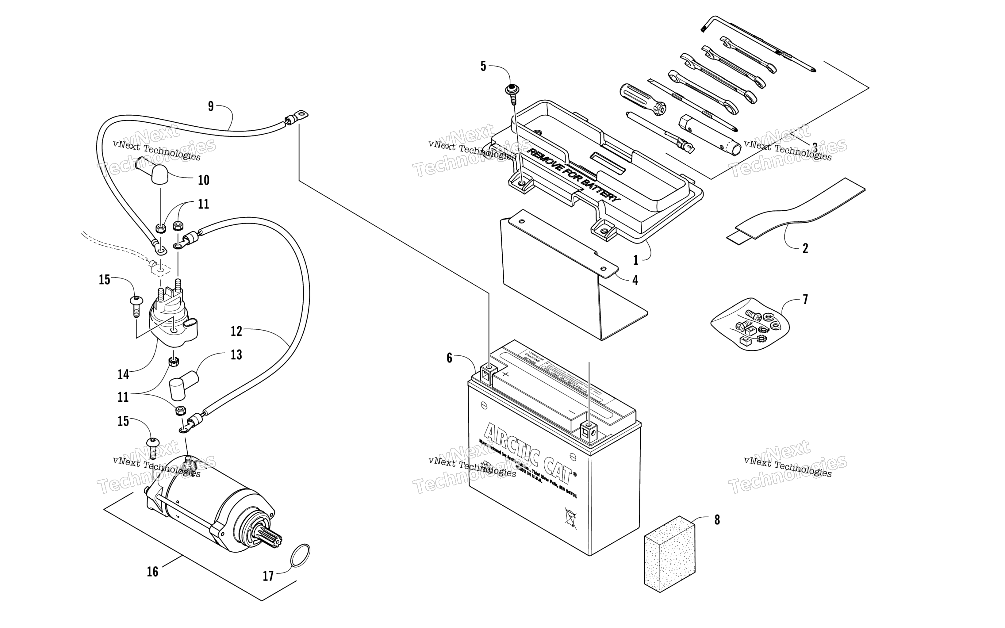 Аккумулятор And Starter Assembly