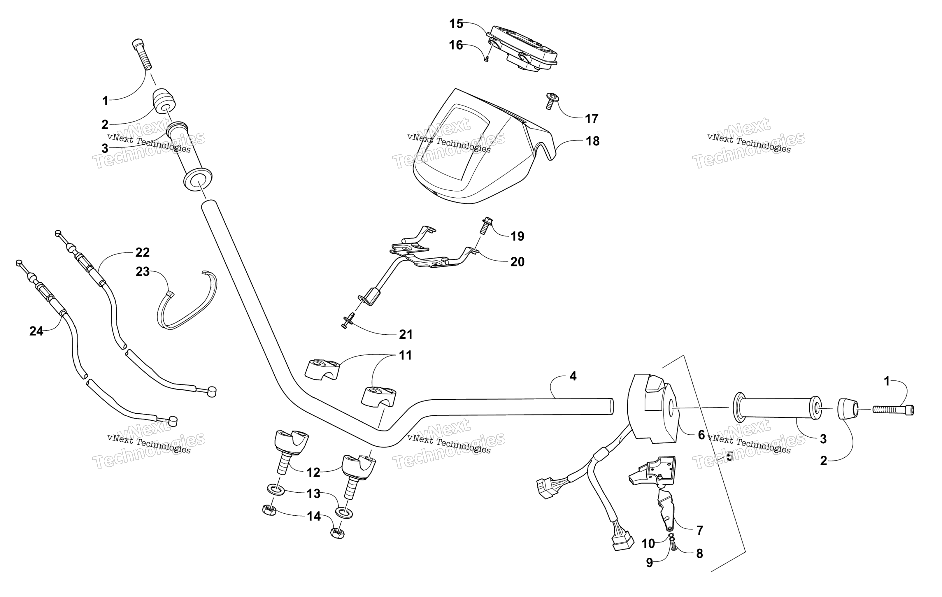 Руль And Controls Assembly