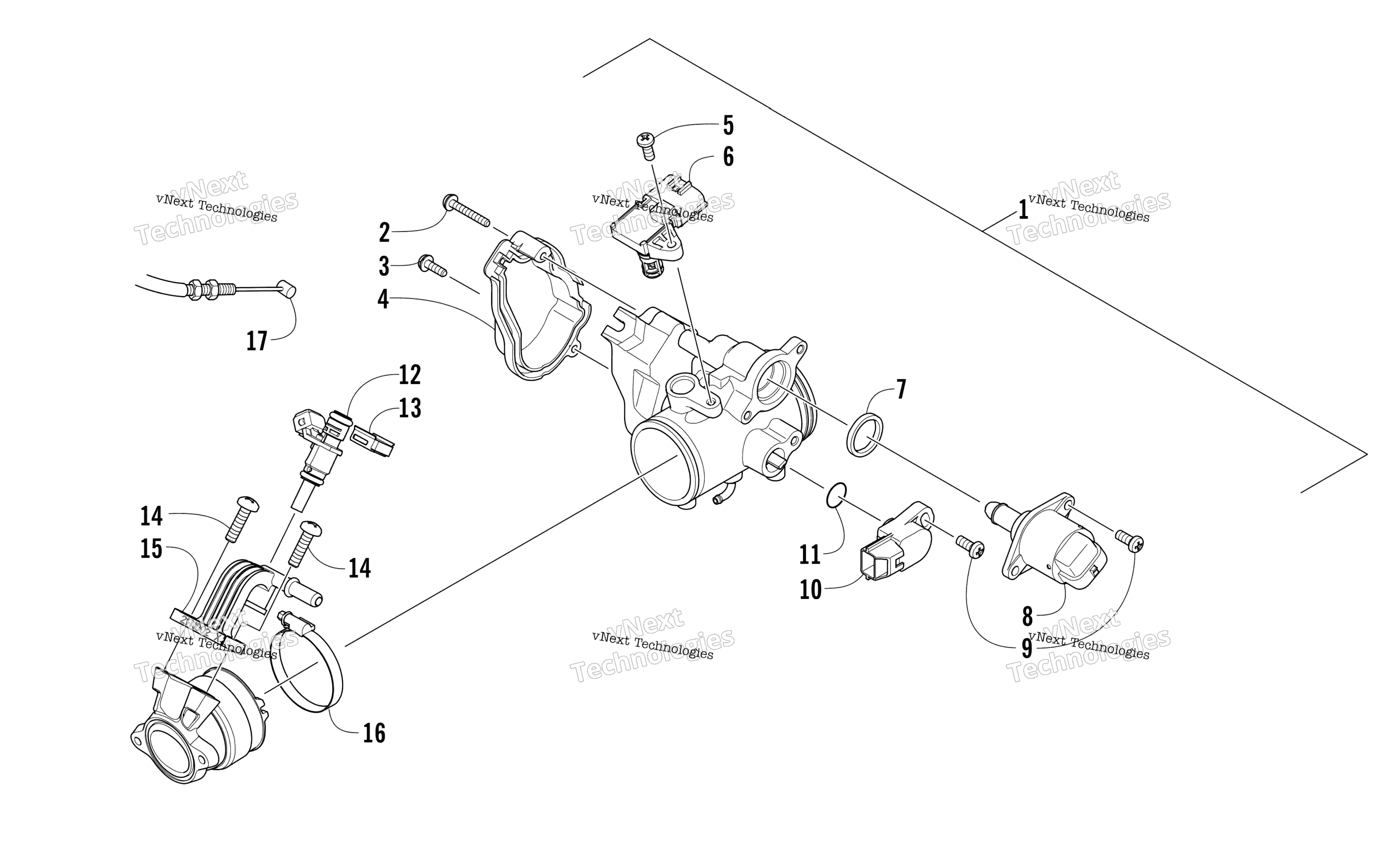 Дроссель Body Assembly