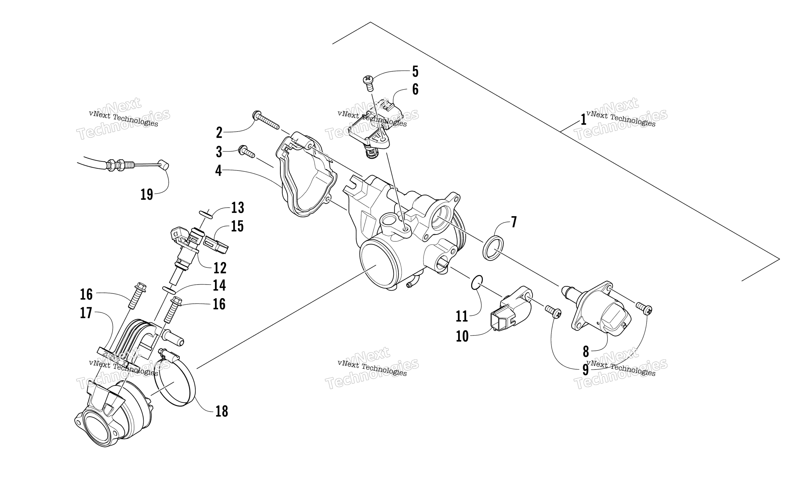 Дроссель Body Assembly
