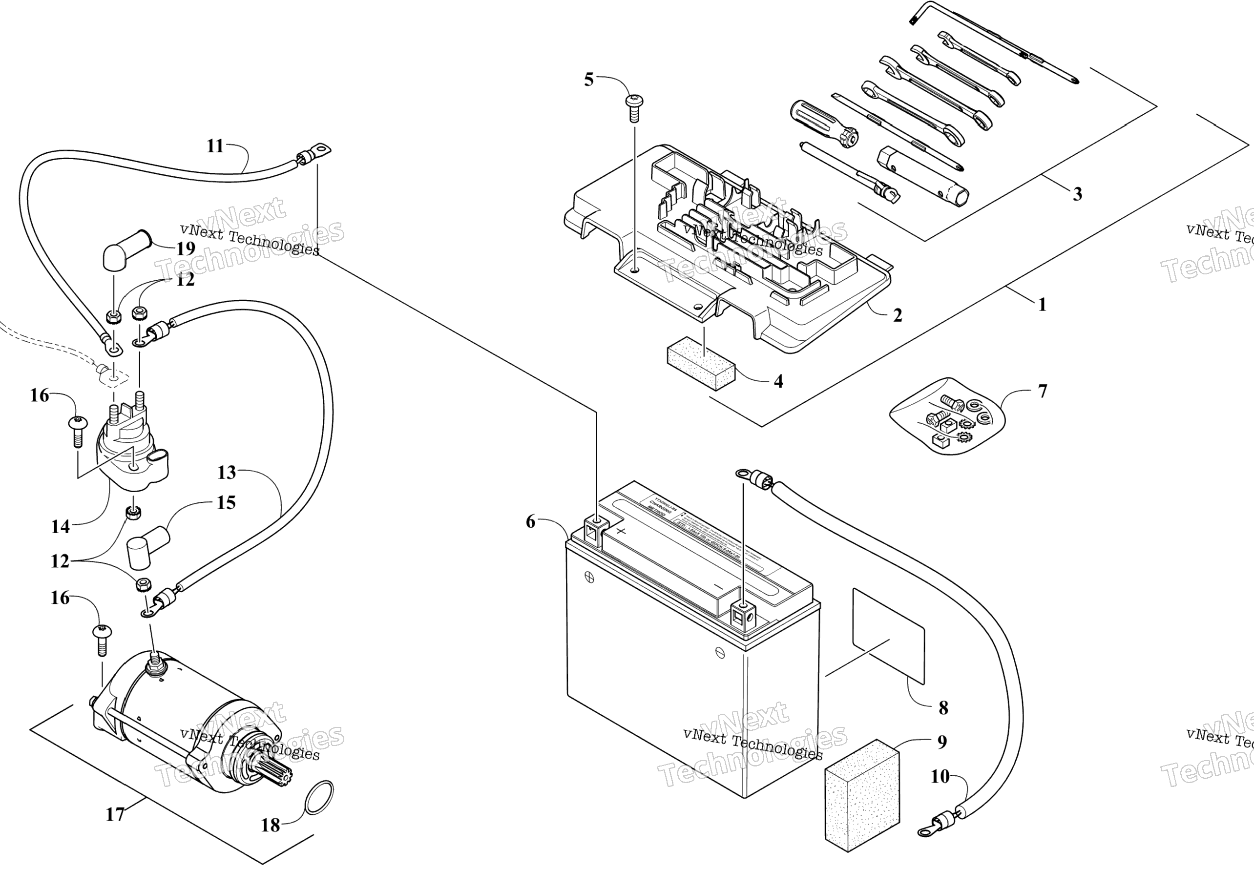 Аккумулятор And Starter Assembly