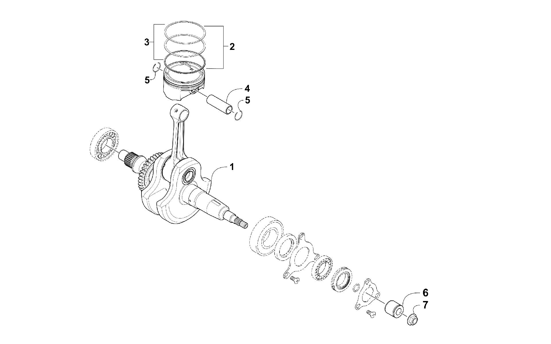 Коленчатый вал AND PISTON ASSEMBLY [302159]