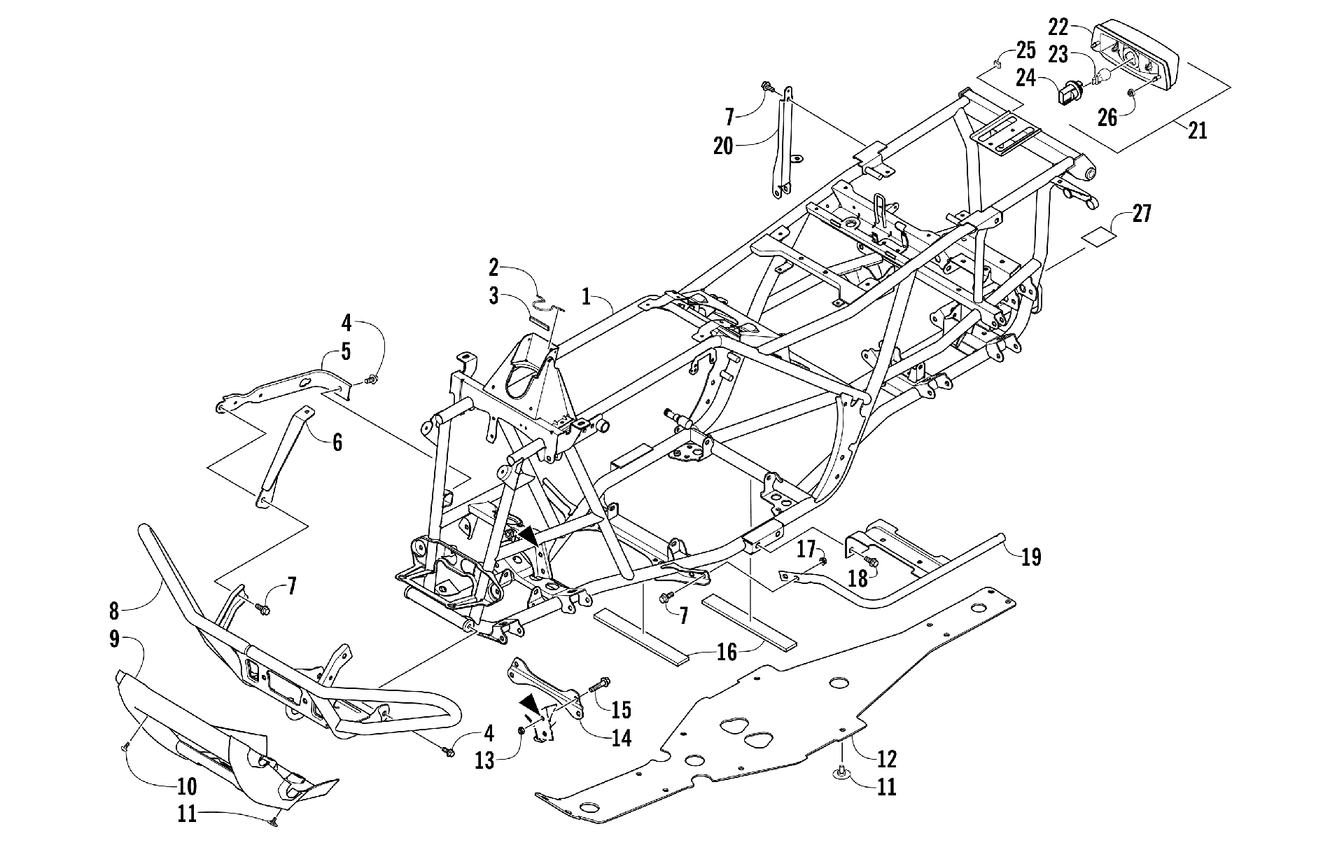 FRAME, TAILLIGHT, и RELATED PARTS [301733]