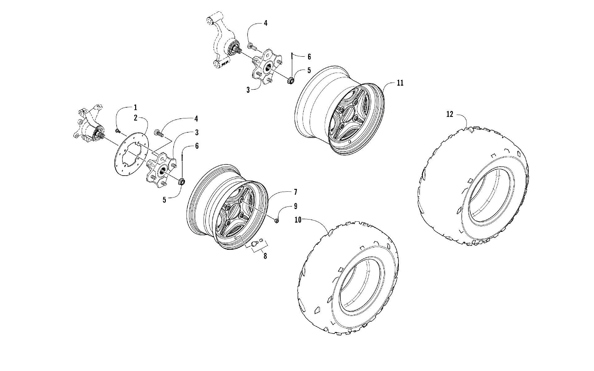 Колесо AND TIRE ASSEMBLY [302114]