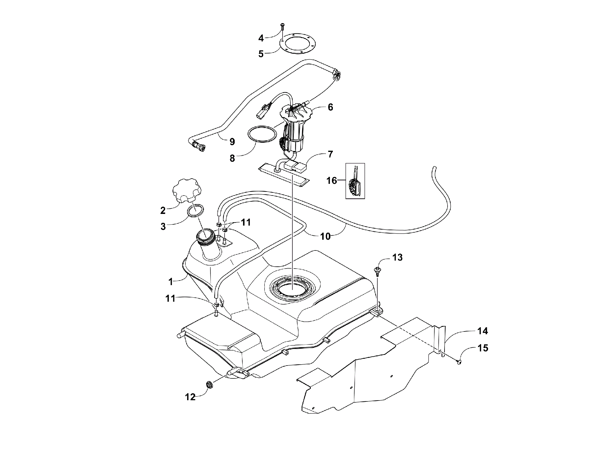 топливный бак ASSEMBLY [301137]