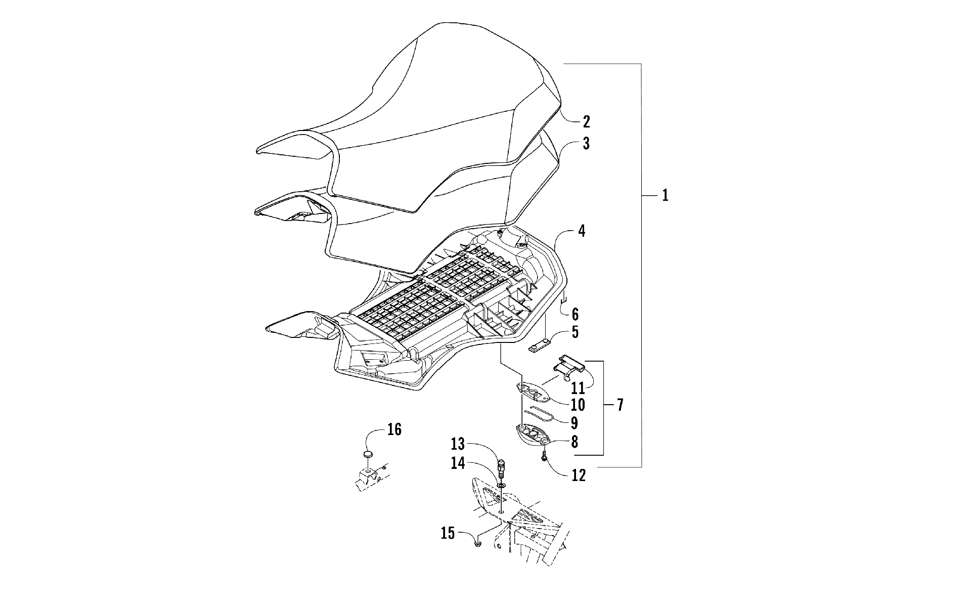 Сиденье ASSEMBLY [104820]