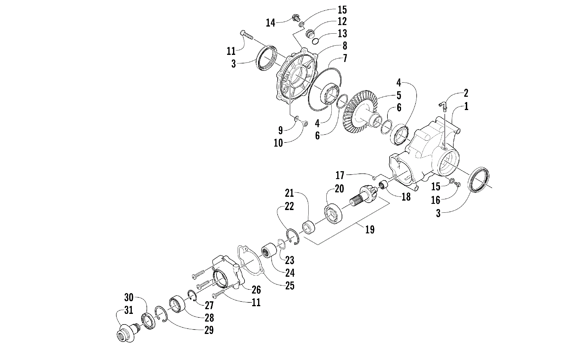 Узел заднего редуктора [300080]