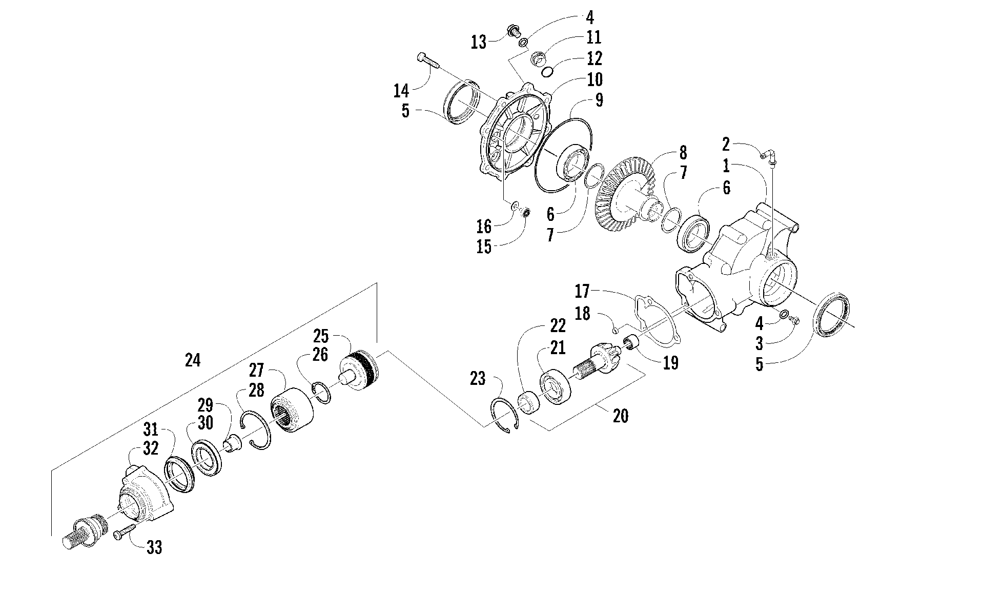 Узел заднего редуктора [99836]
