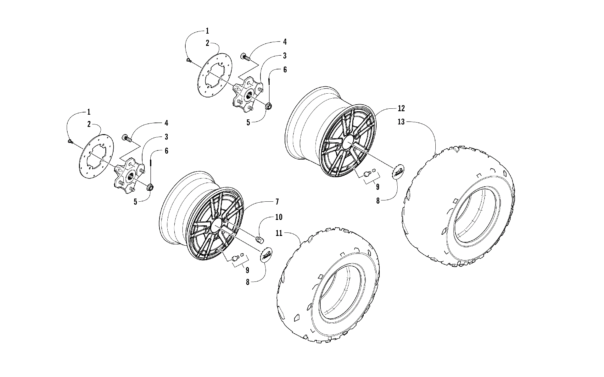 Колесо AND TIRE ASSEMBLY [302012]