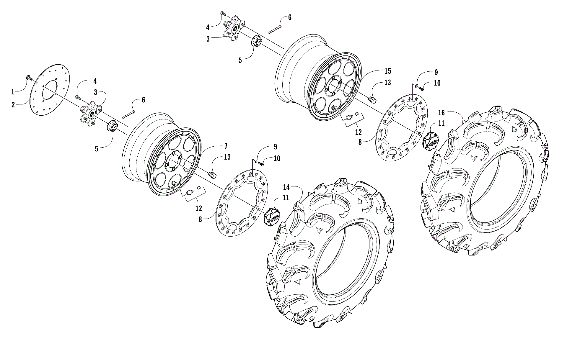 Колесо AND TIRE ASSEMBLY [301823]