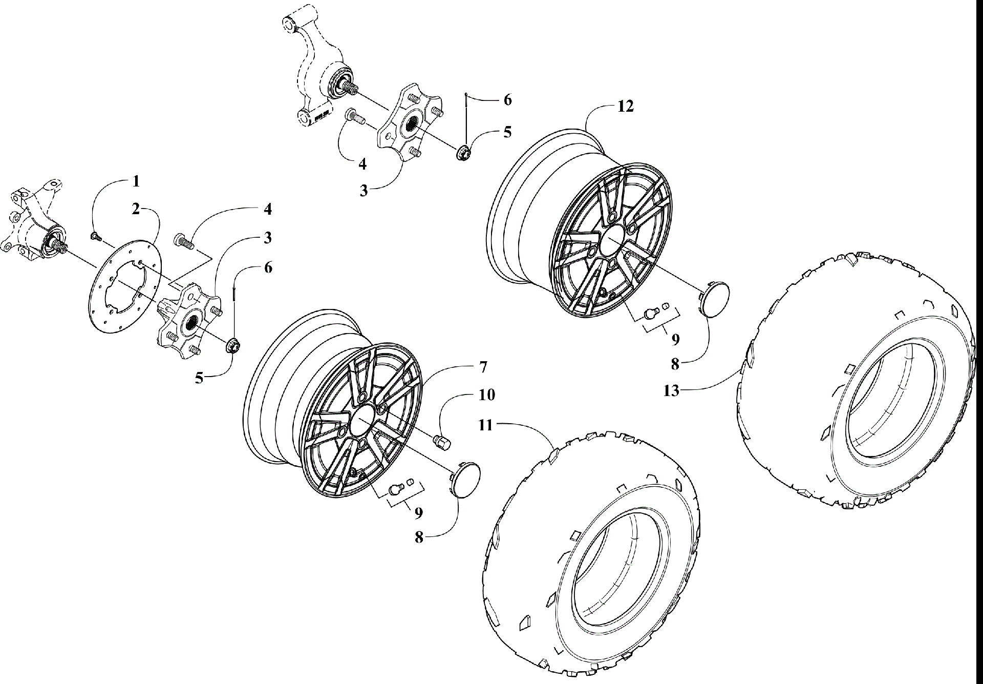 Колесо AND TIRE ASSEMBLY [302018]