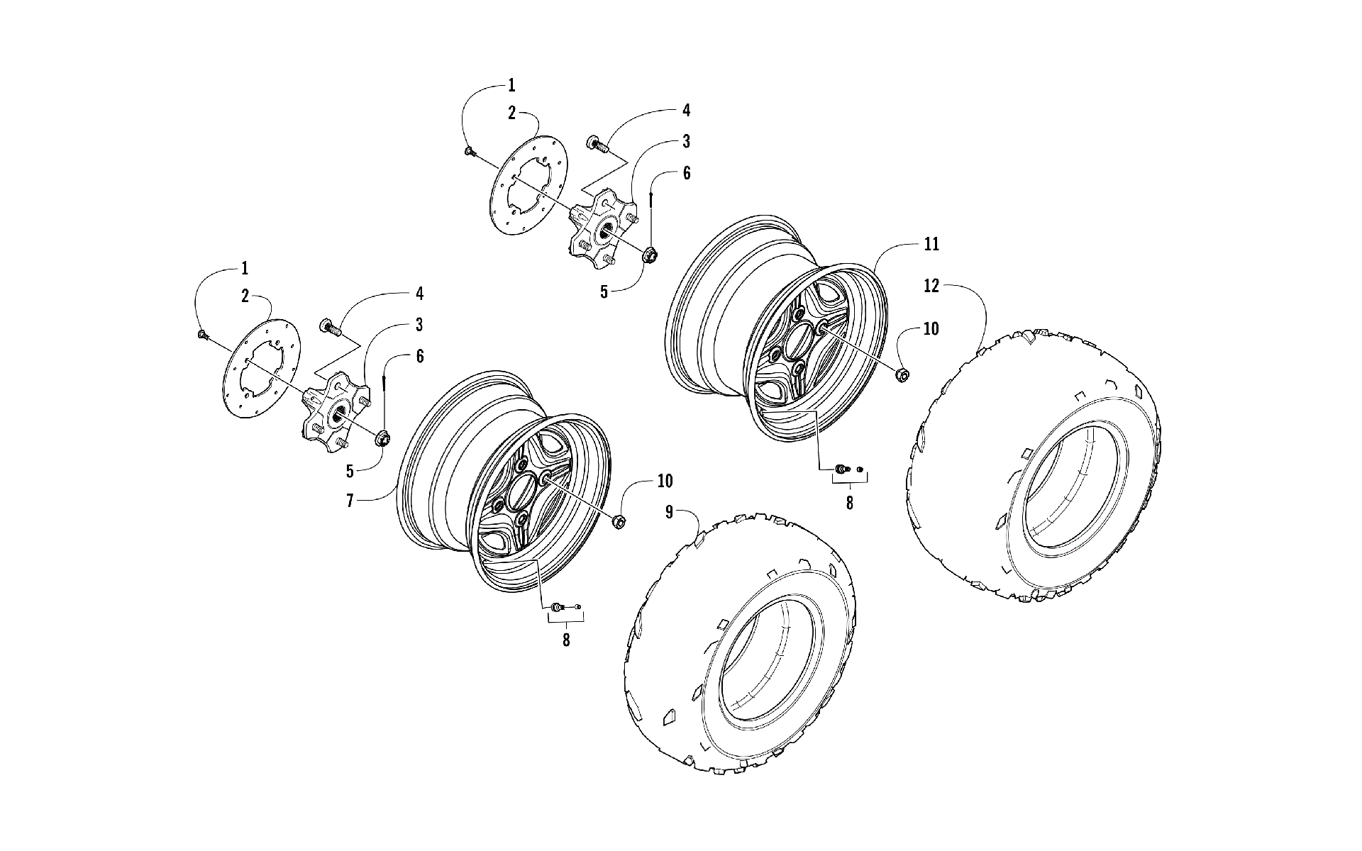 Колесо AND TIRE ASSEMBLY [104823]