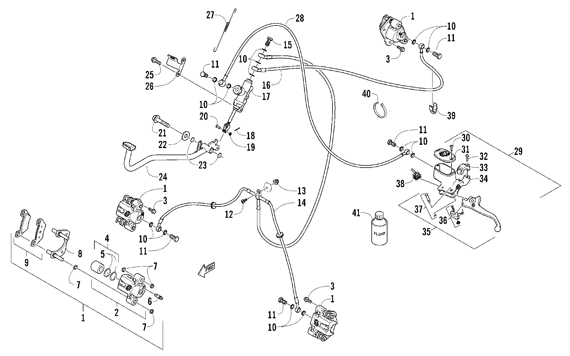 Hydraulic тормоз ASSEMBLY [97405]