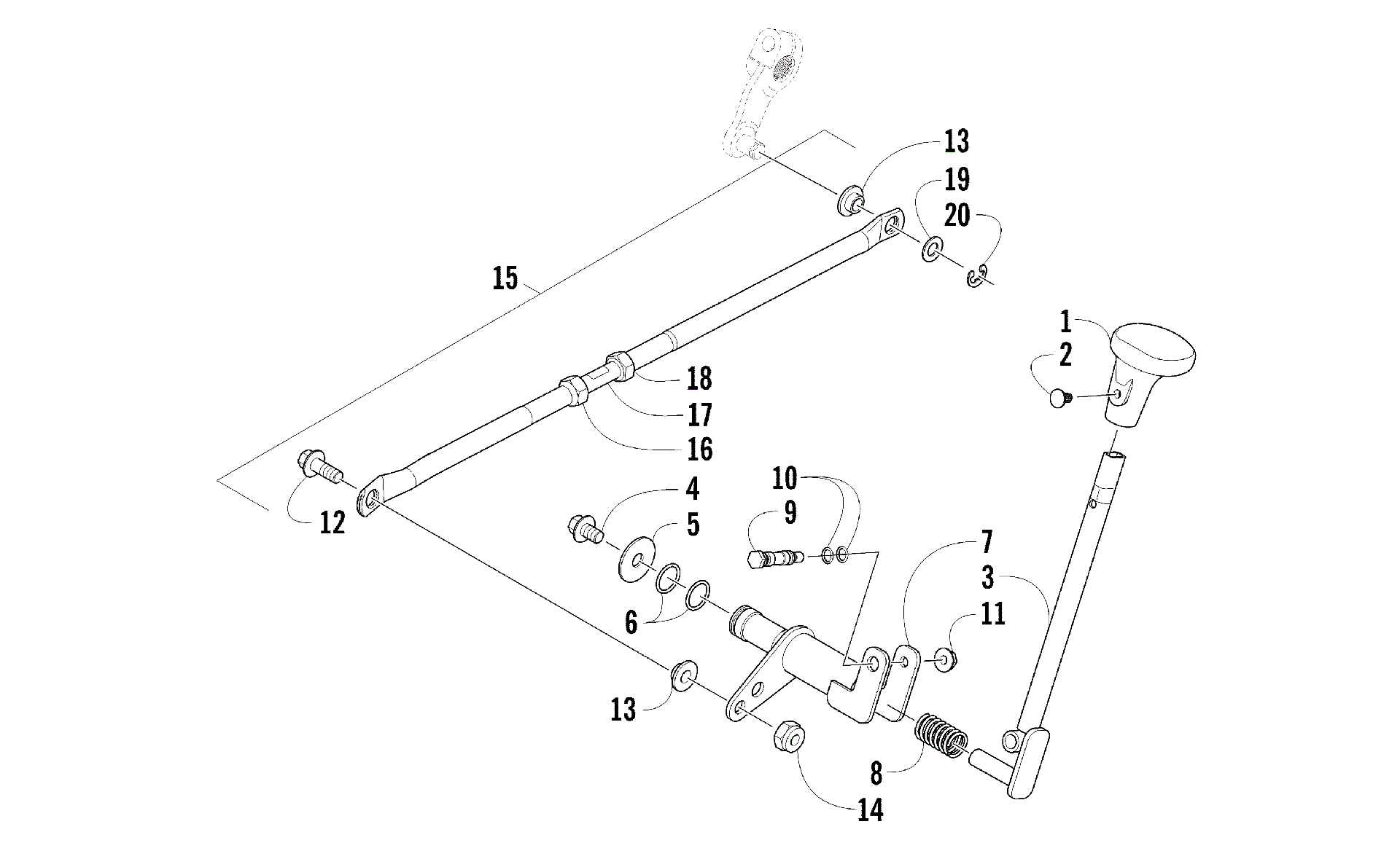 Shift рычаг ASSEMBLY [94380]