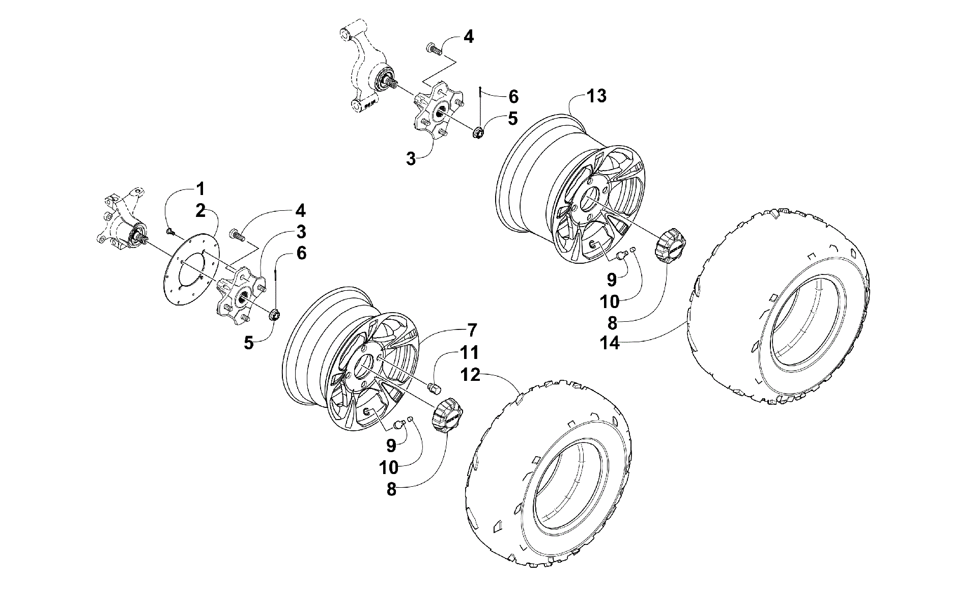 Колесо AND TIRE ASSEMBLY [300697]