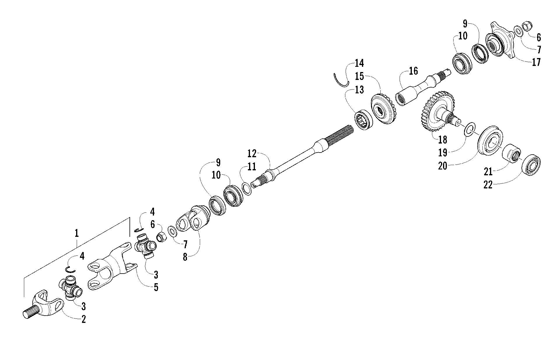 Secondary привод ASSEMBLY [96972]