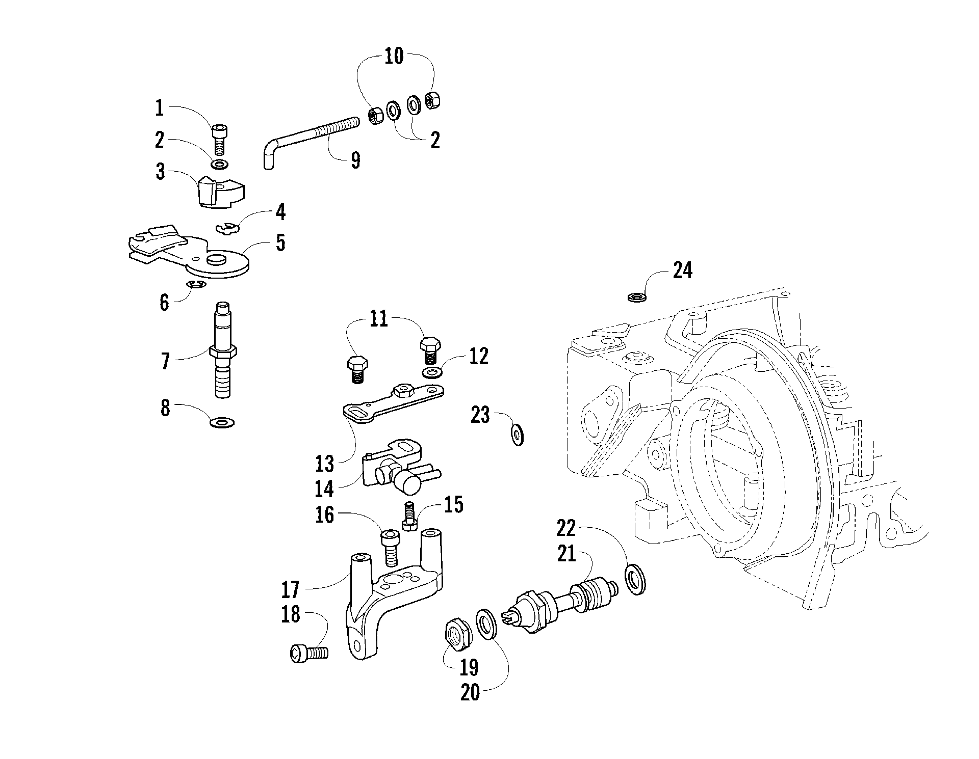 Дроссель CONTROL AND LOCKED TORQUE DEVICE ASSEMBLIES [96009]