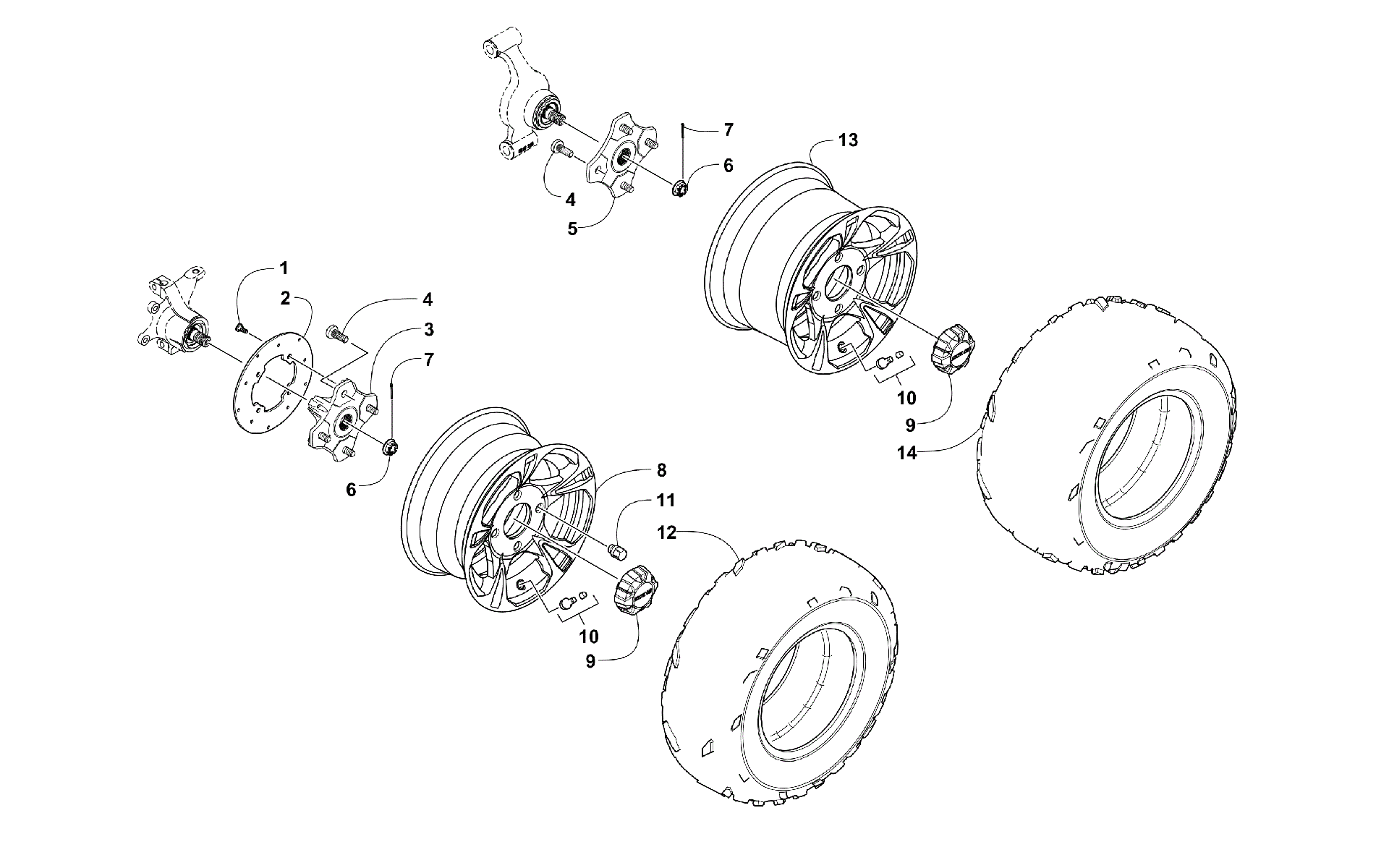 Колесо AND TIRE ASSEMBLY [97186]