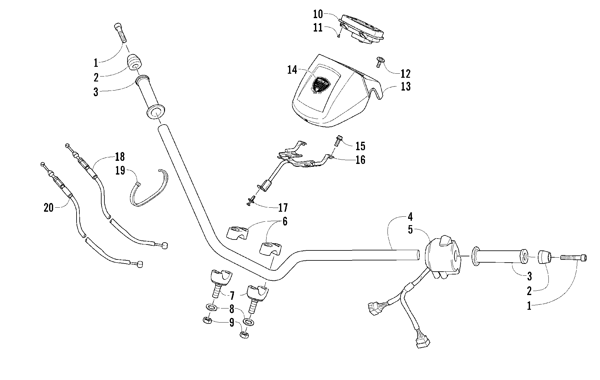 Руль AND CONTROLS ASSEMBLY [96336]