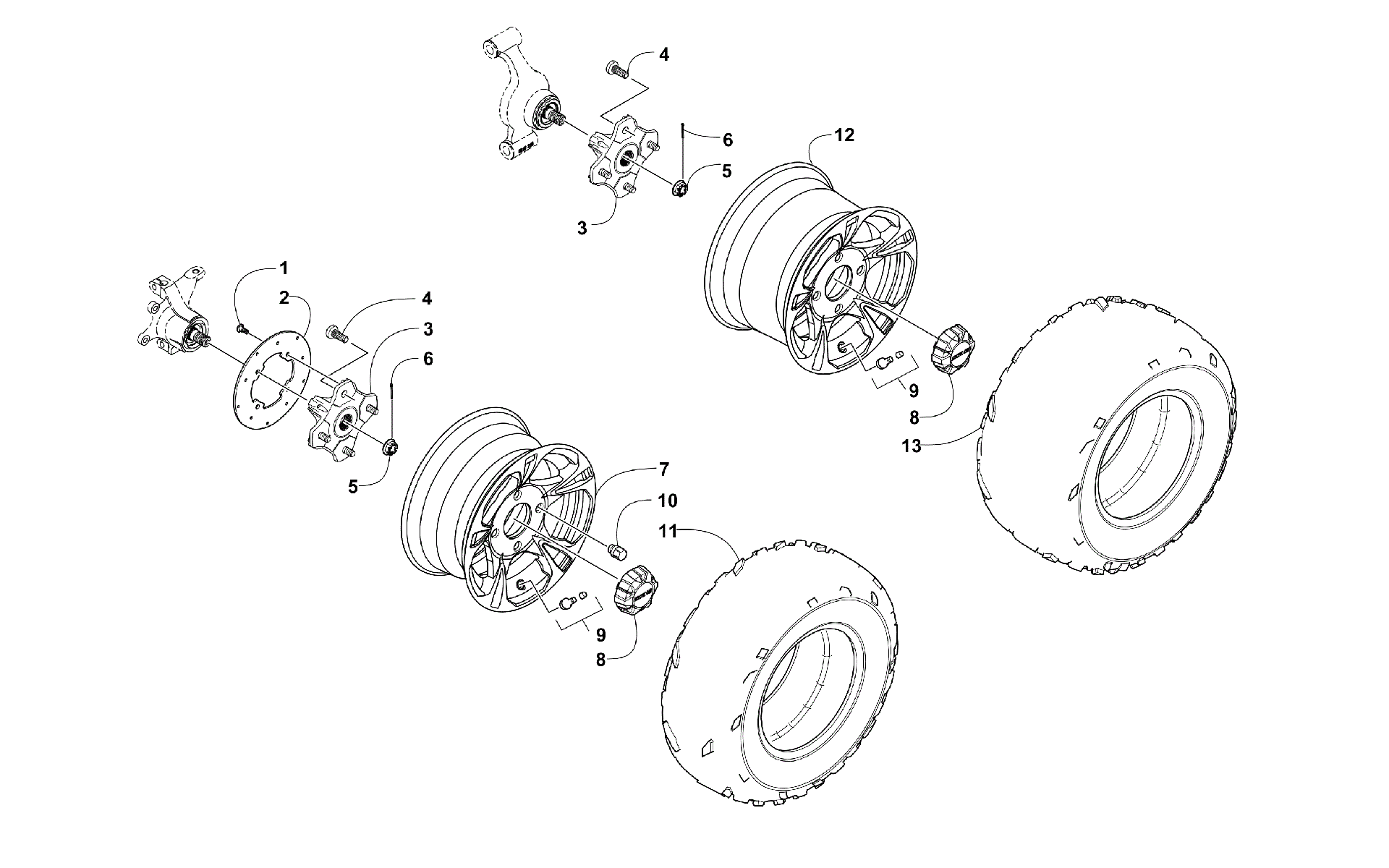 Колесо AND TIRE ASSEMBLY [98098]