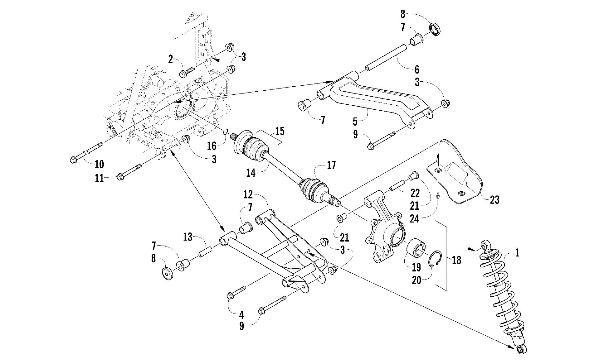 Задняя подвеска ASSEMBLY [97828]