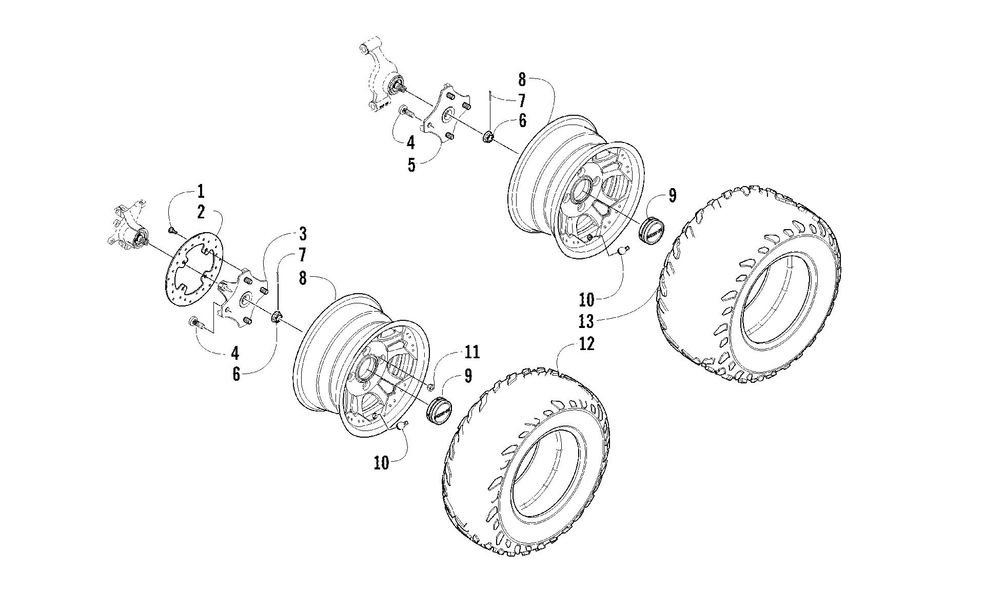 Колесо AND TIRE ASSEMBLY [95067]