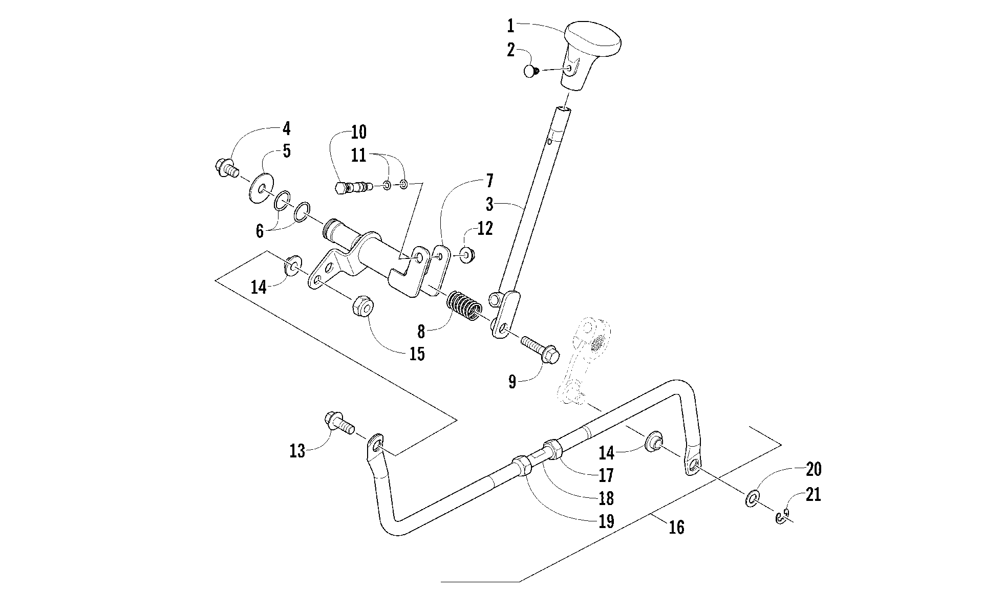 Shift рычаг ASSEMBLY [94155]