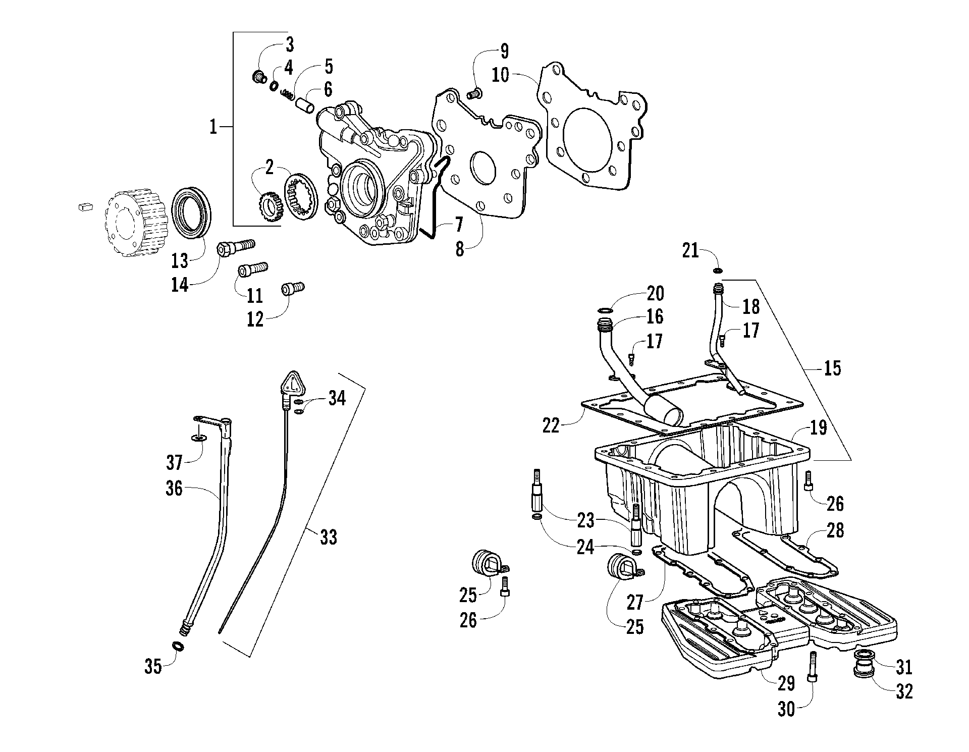 Масляный насос AND PAN ASSEMBLY [94182]