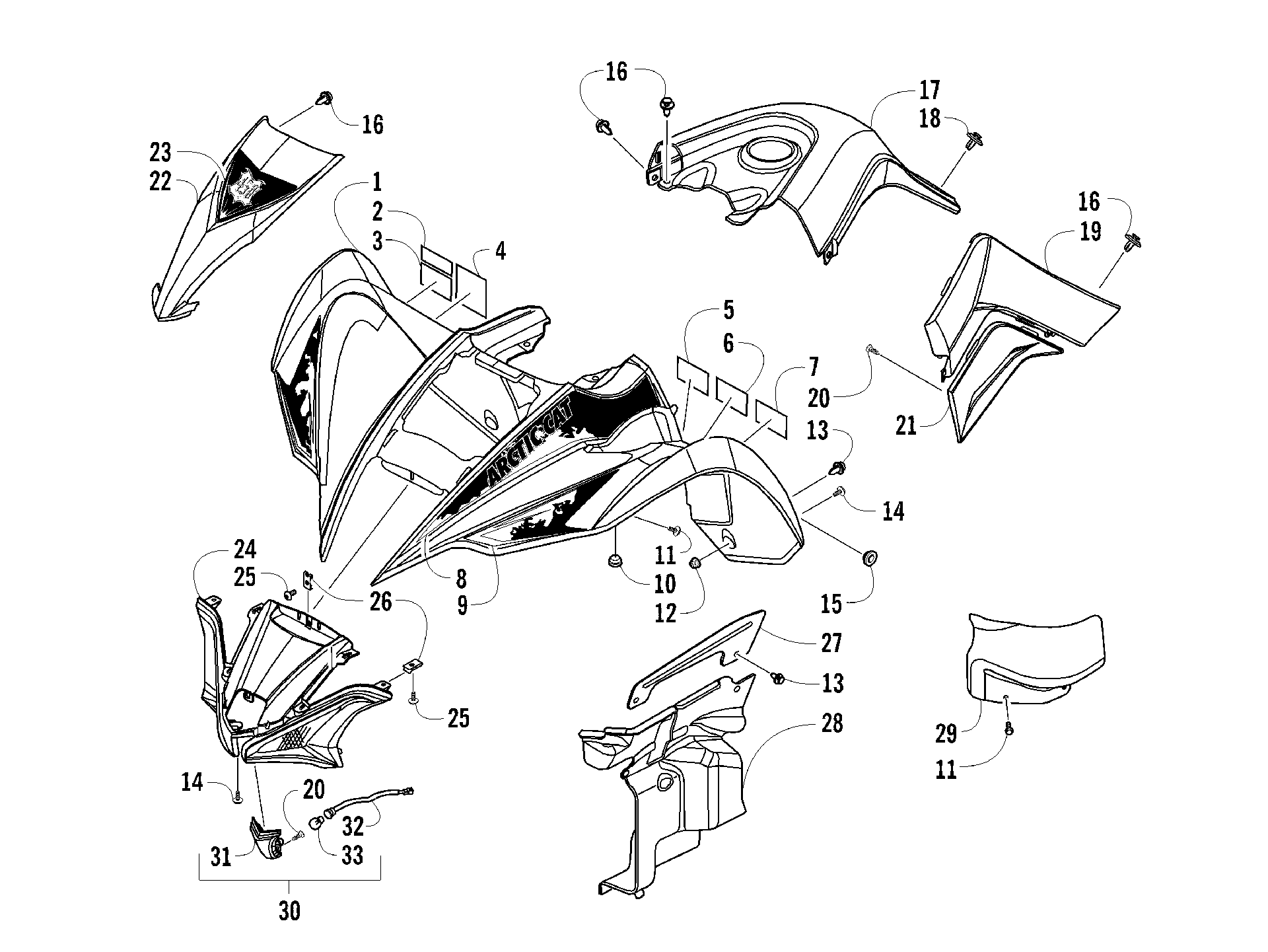 Передняя часть BODY ASSEMBLY [94368]