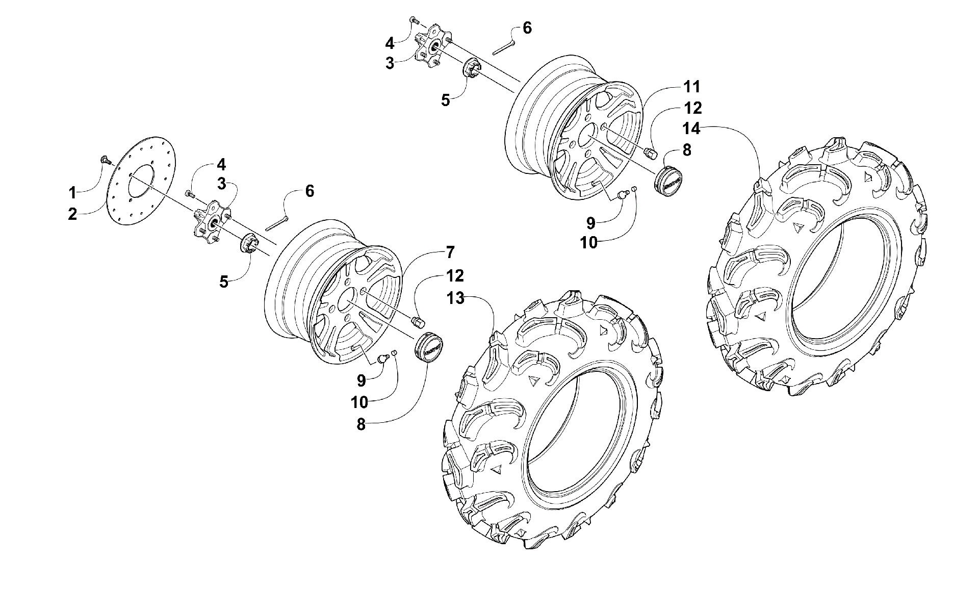 Колесо AND TIRE ASSEMBLY [93645]