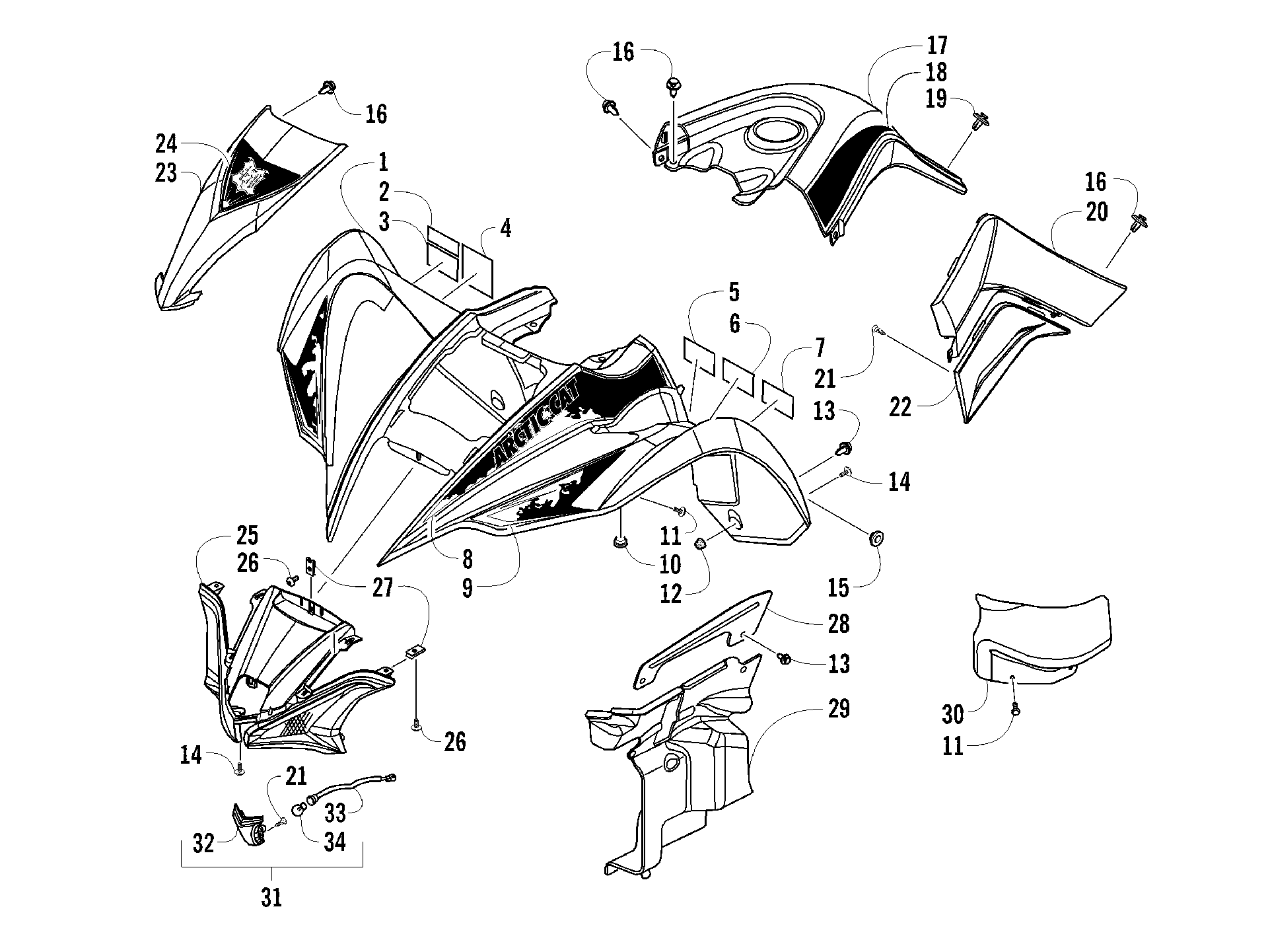 Передняя часть BODY ASSEMBLY [94389]