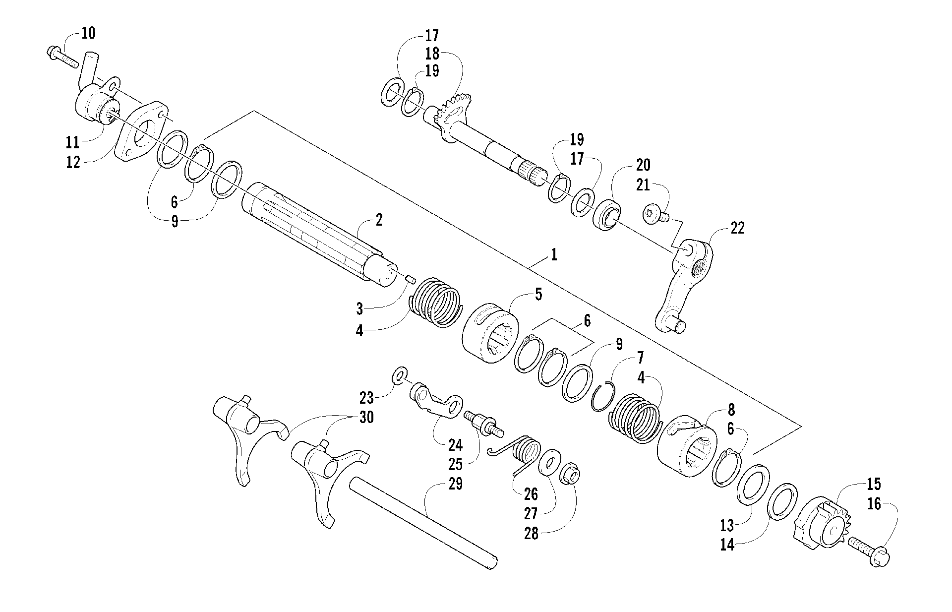 передача Shifting ASSEMBLY [96217]
