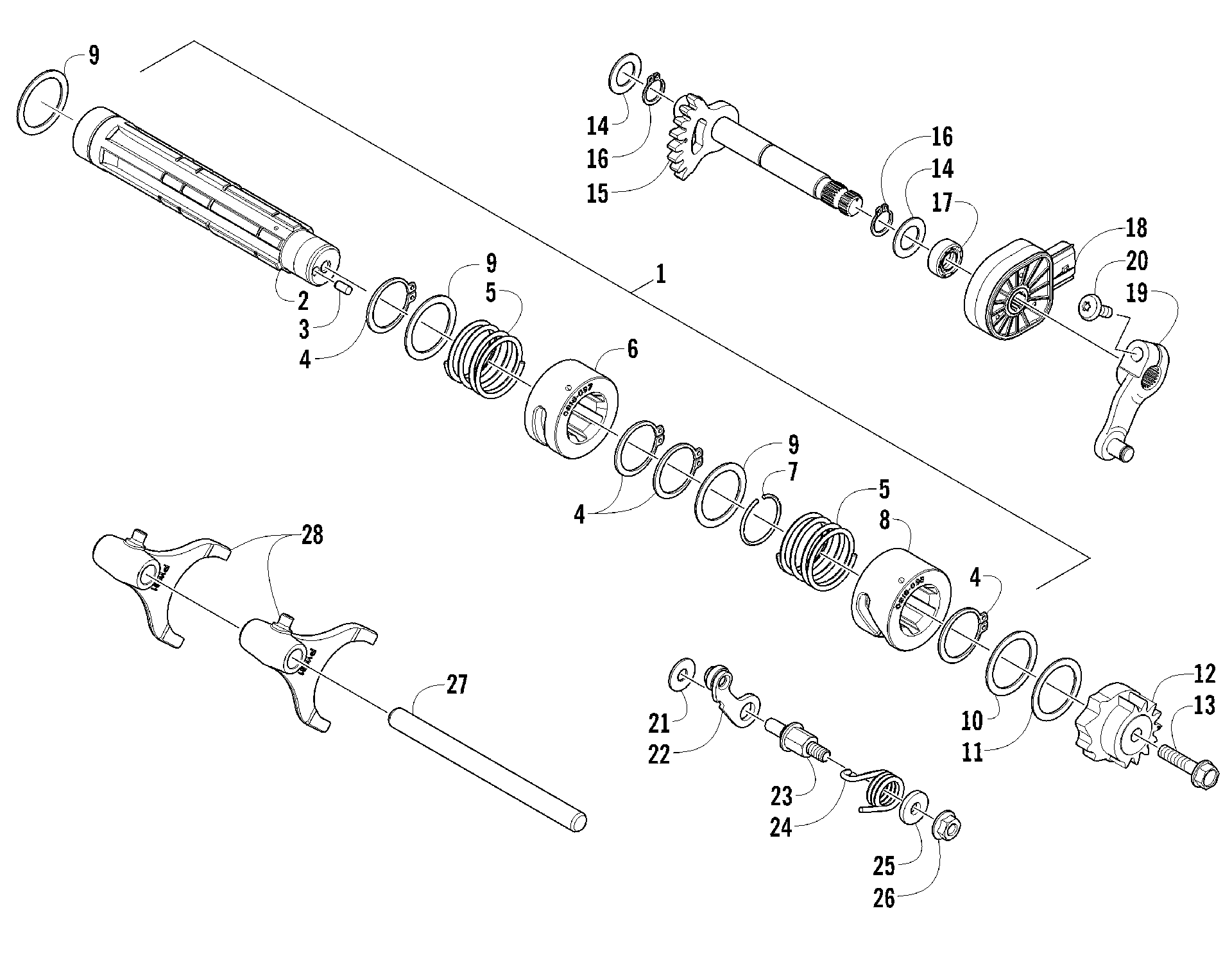 передача Shifting ASSEMBLY [94105]
