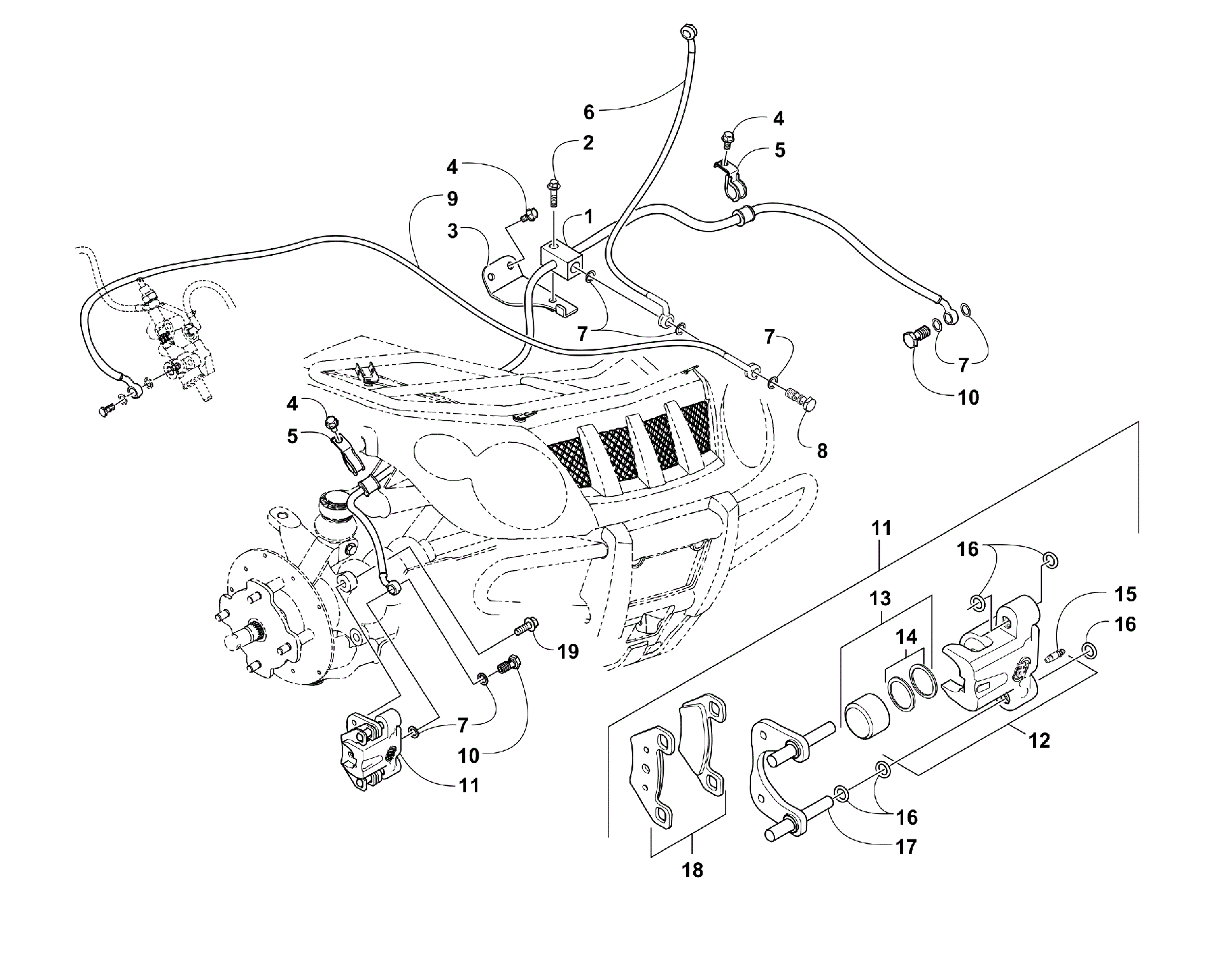 Hydraulic тормоз ASSEMBLY [90895]