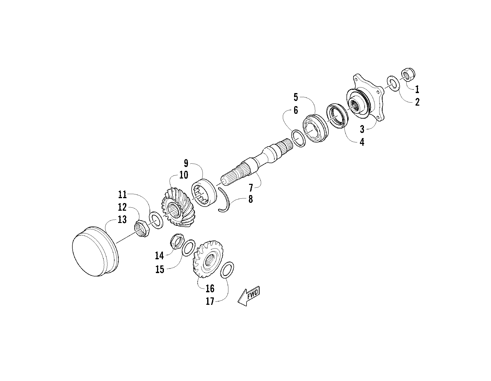Secondary привод ASSEMBLY [96218]