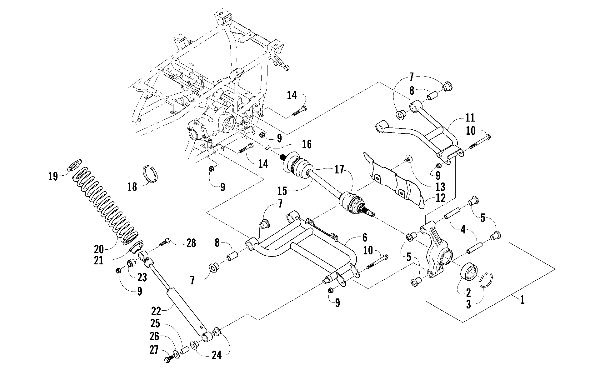 Задняя подвеска ASSEMBLY [96453]