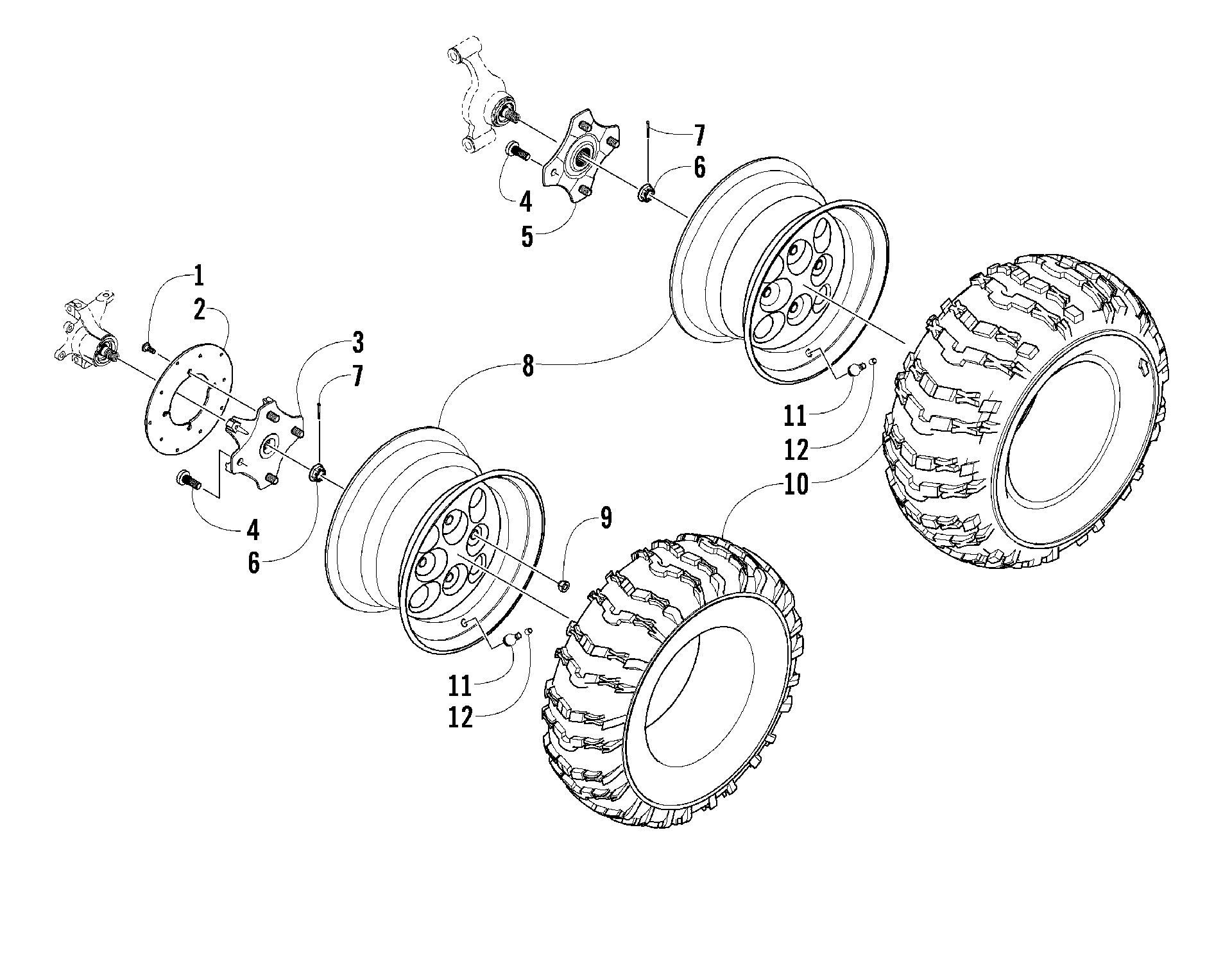Колесо AND TIRE ASSEMBLY [96439]