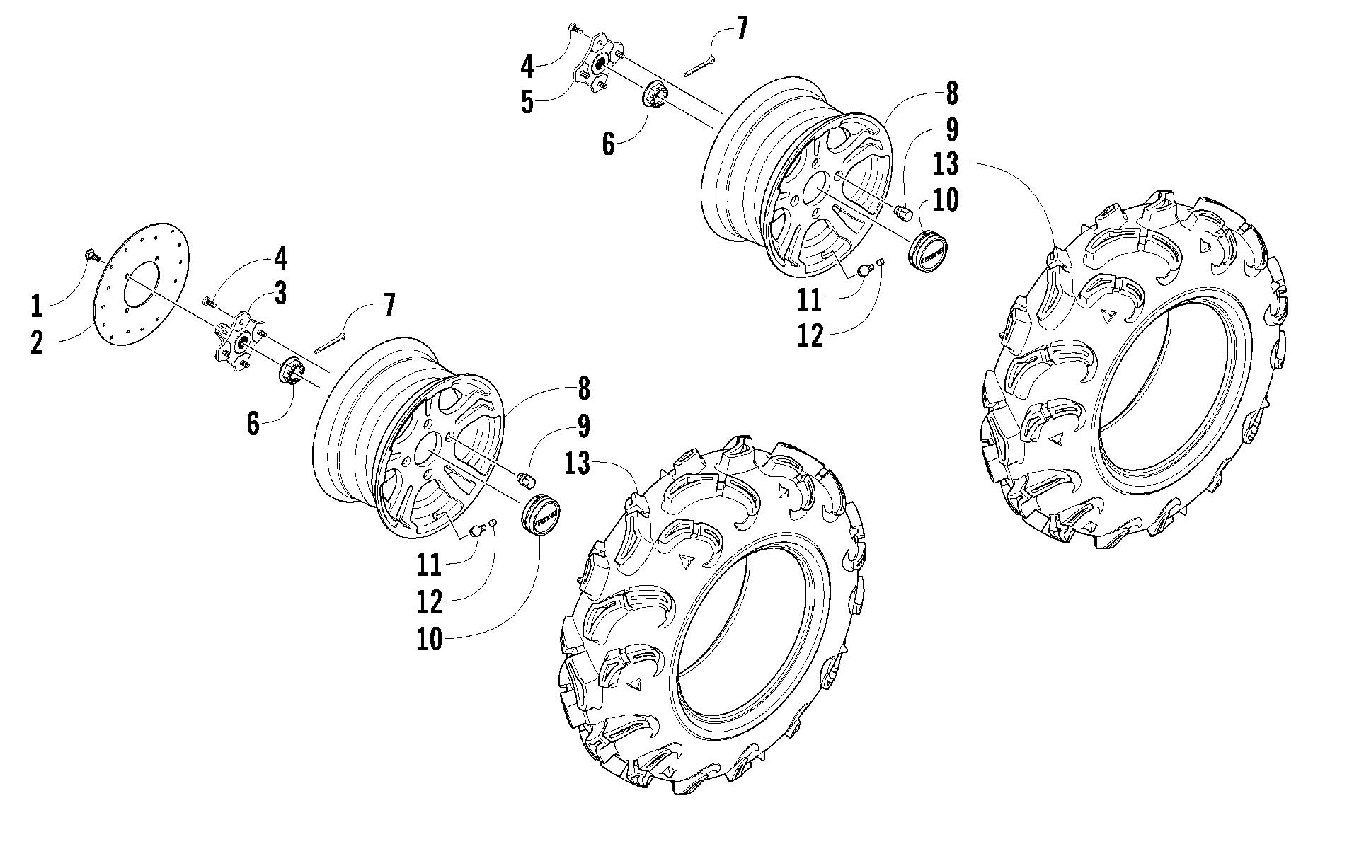 Колесо AND TIRE ASSEMBLY [92091]