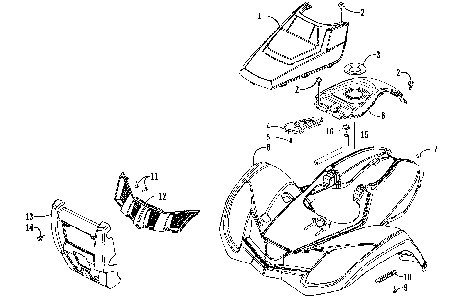 Передняя часть BODY PANEL ASSEMBLY [85388]