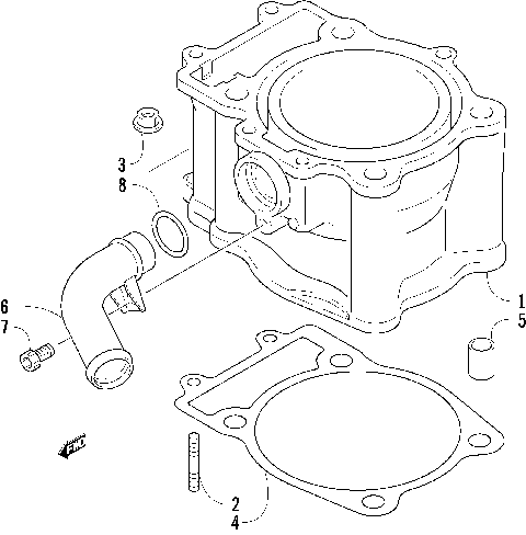 2007 ATV 500 MANUAL TRANSMISSION 4X4 FIS GREEN [A2007IBM4AUSG]