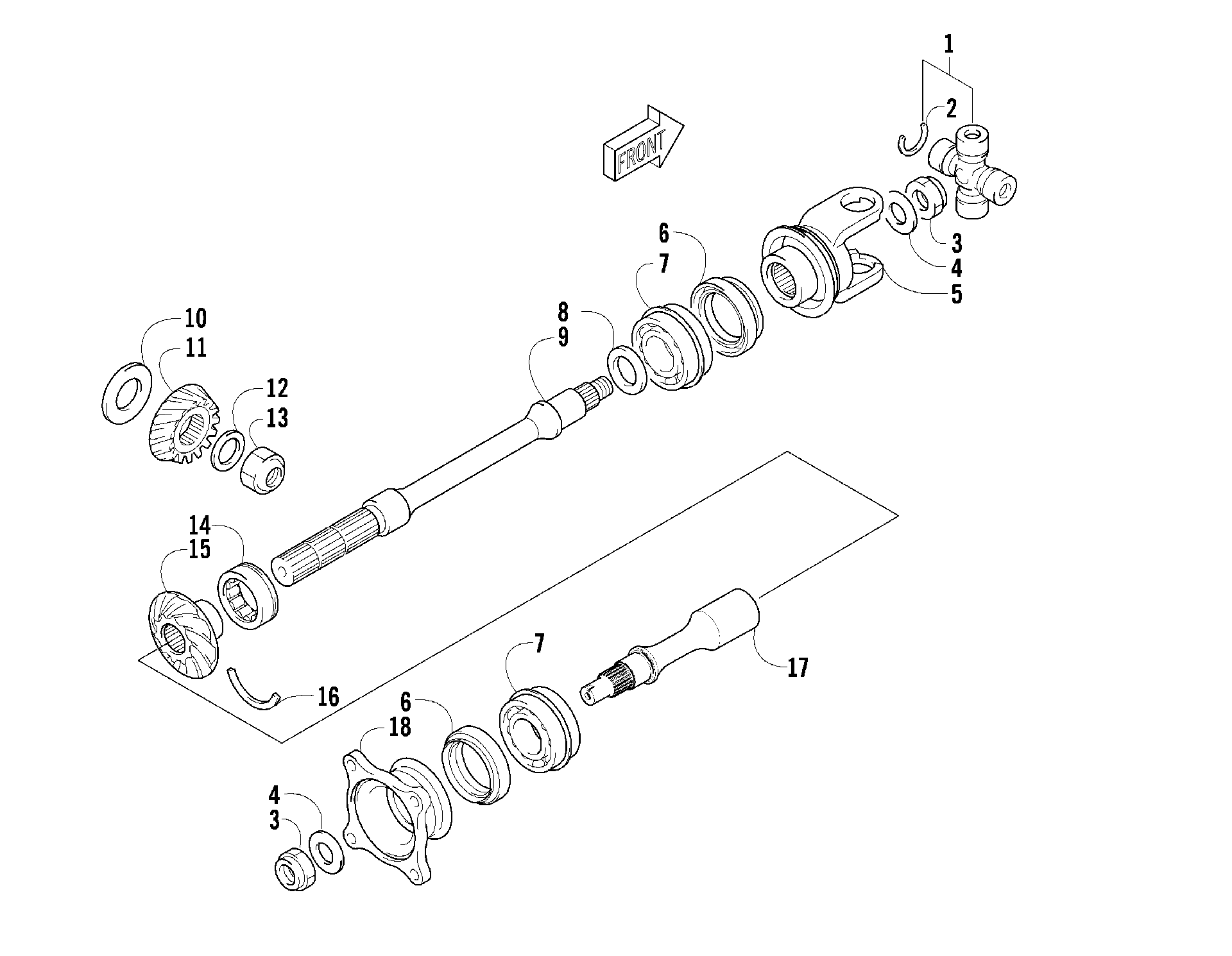 Secondary привод ASSEMBLY [88710]