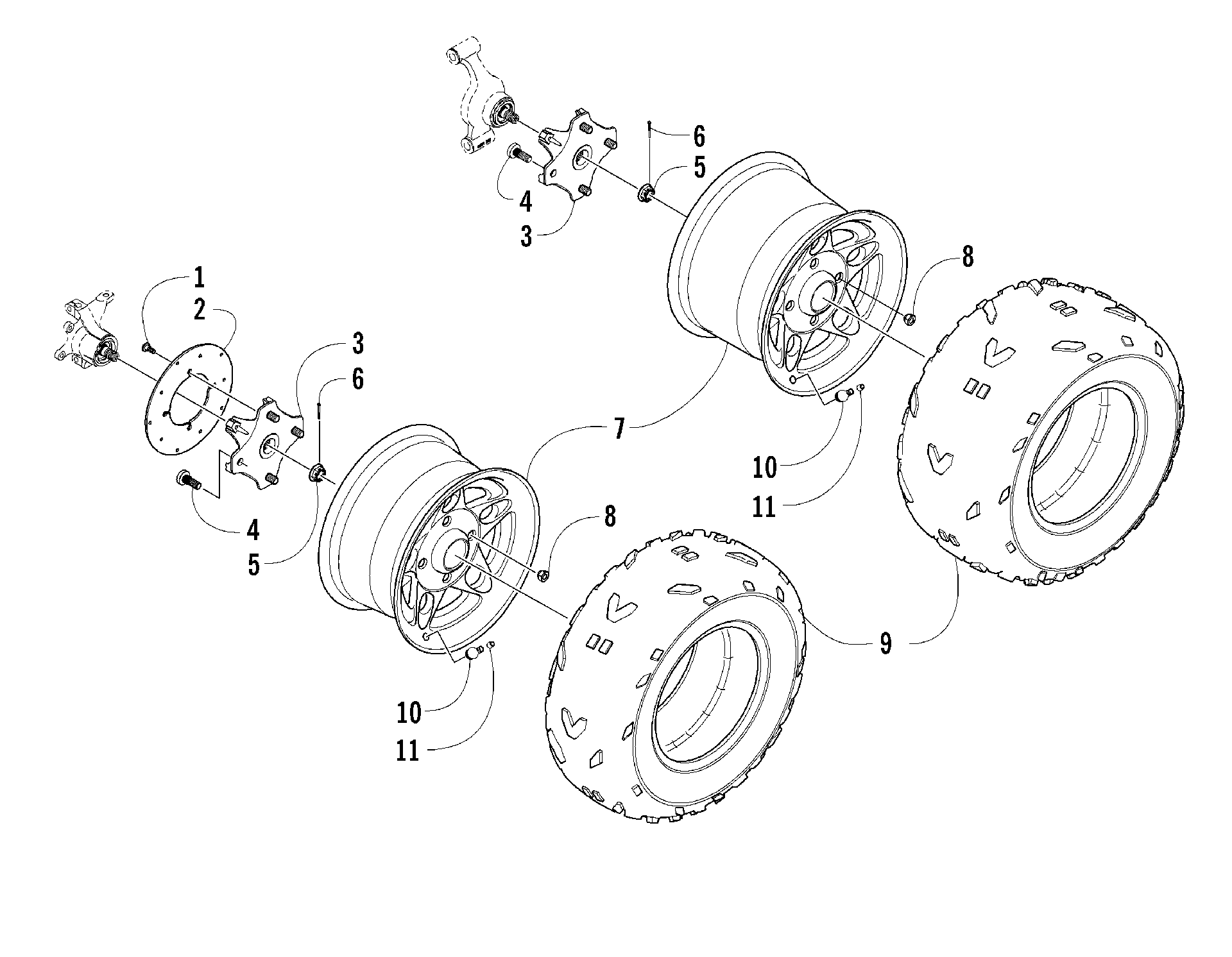 Колесо AND TIRE ASSEMBLY [88733]