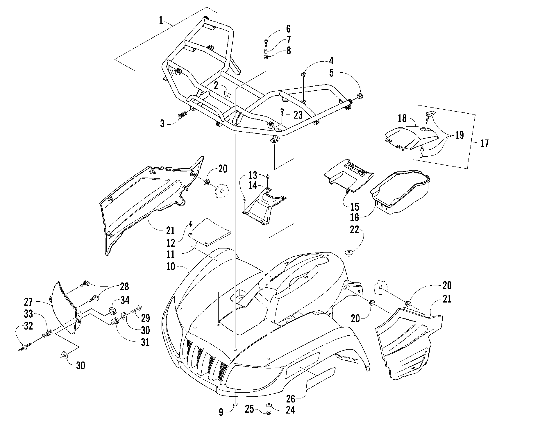 Передняя часть BODY PANEL ASSEMBLY [85685]