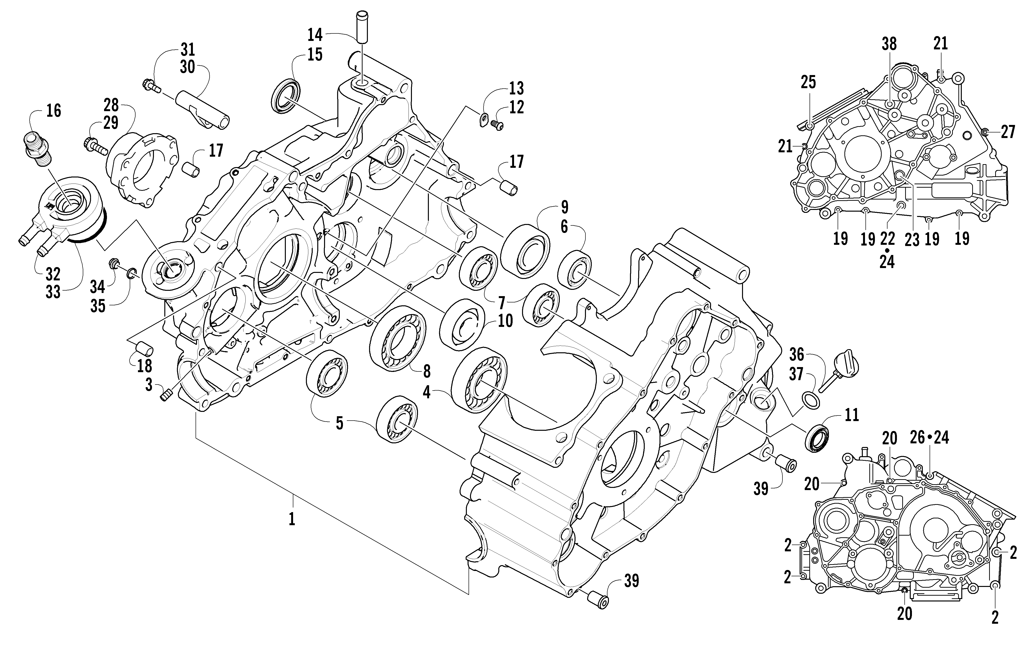 Картер ASSEMBLY (VIN: 4UF07ATV97T270001 and above)