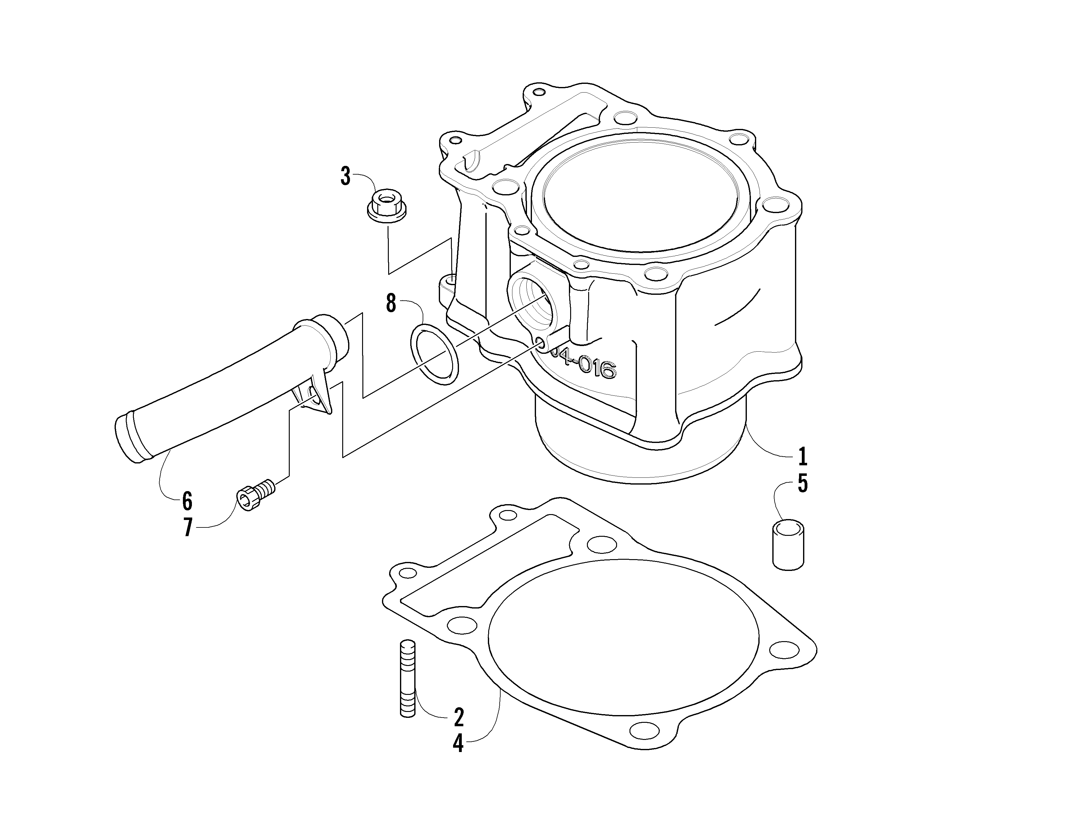 Цилиндр AND PISTON ASSEMBLY