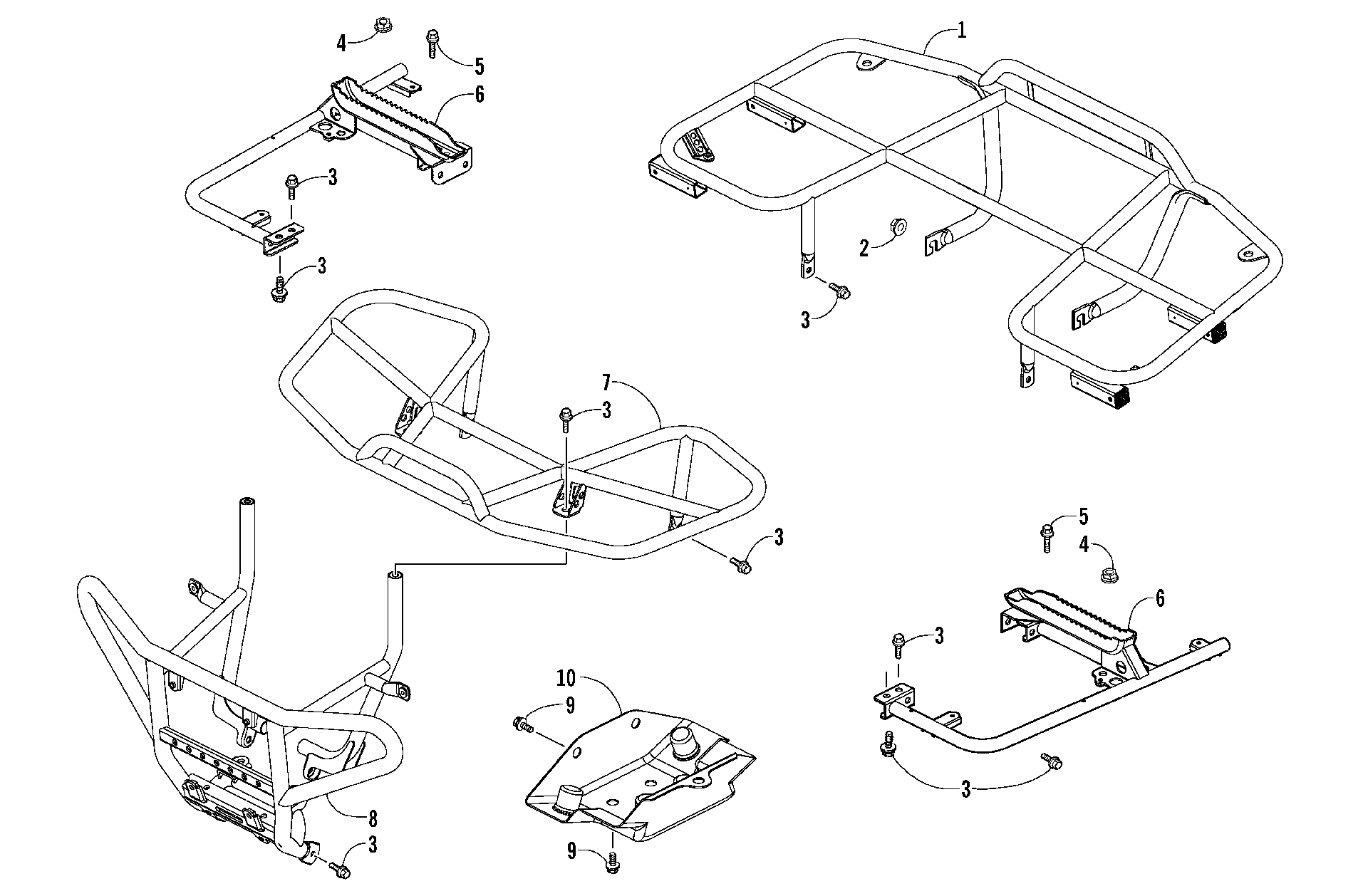 RACKS и BUMPER узел [87203]