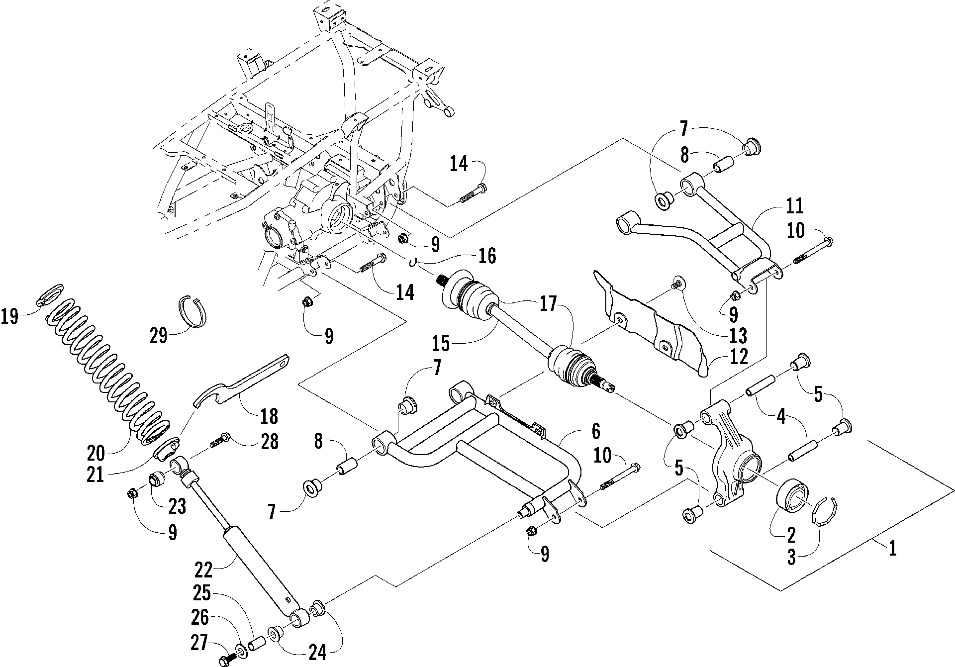 Задняя подвеска ASSEMBLY [85598]