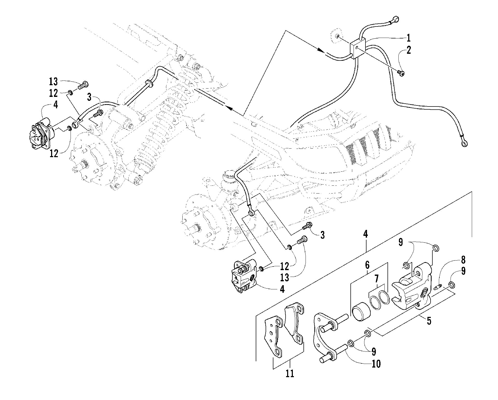 Hydraulic тормоз ASSEMBLY [85555]