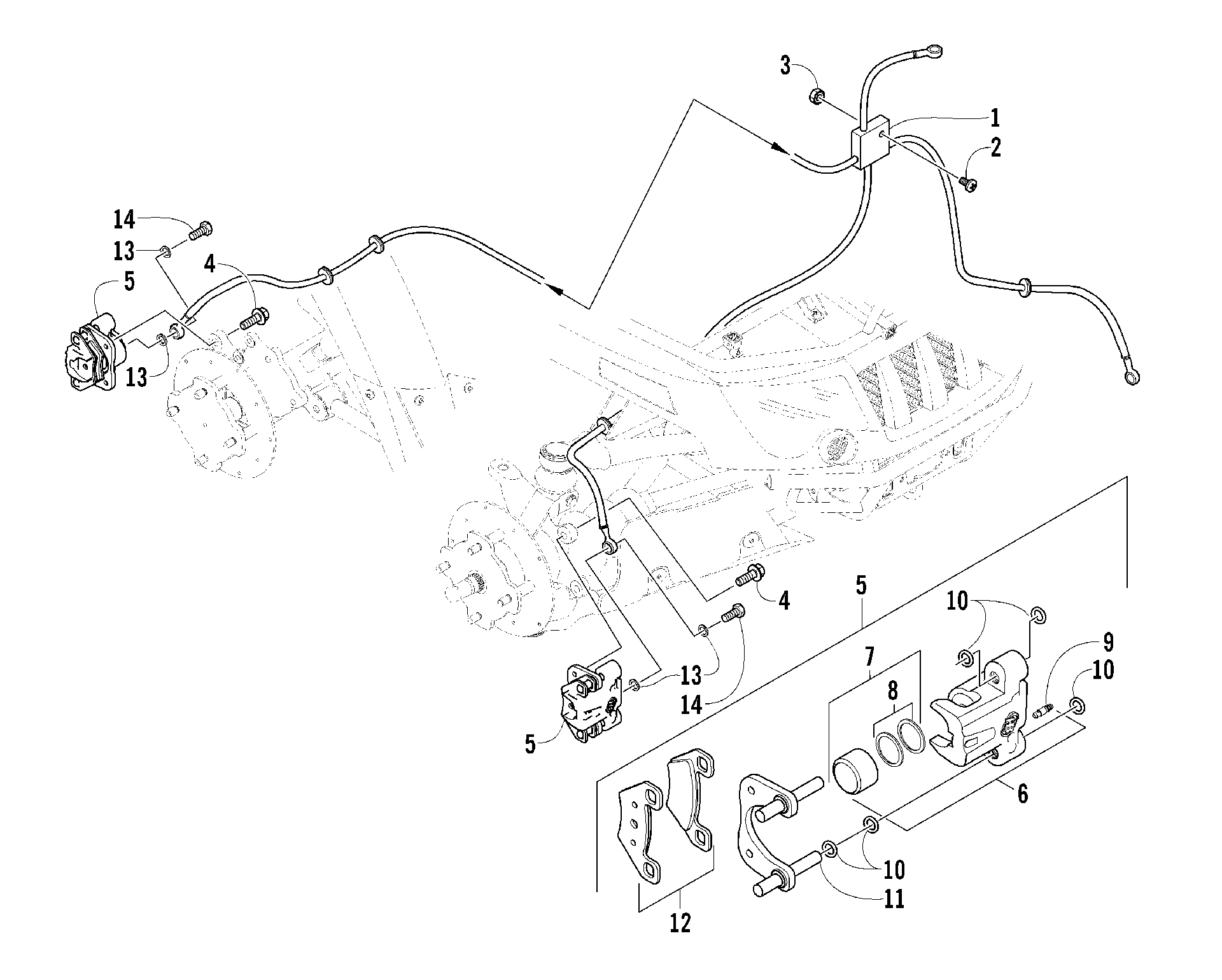 Hydraulic тормоз ASSEMBLY [83750]